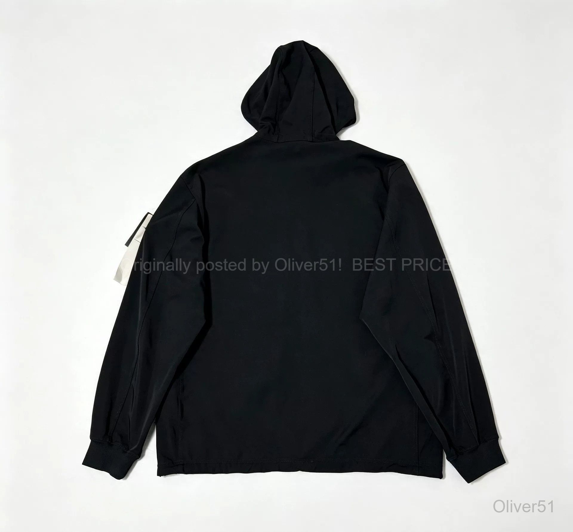 Stone Island Black Hooded Softshell Jacket Bfajabczg, Men's (Size Xl) — image 2 of 6