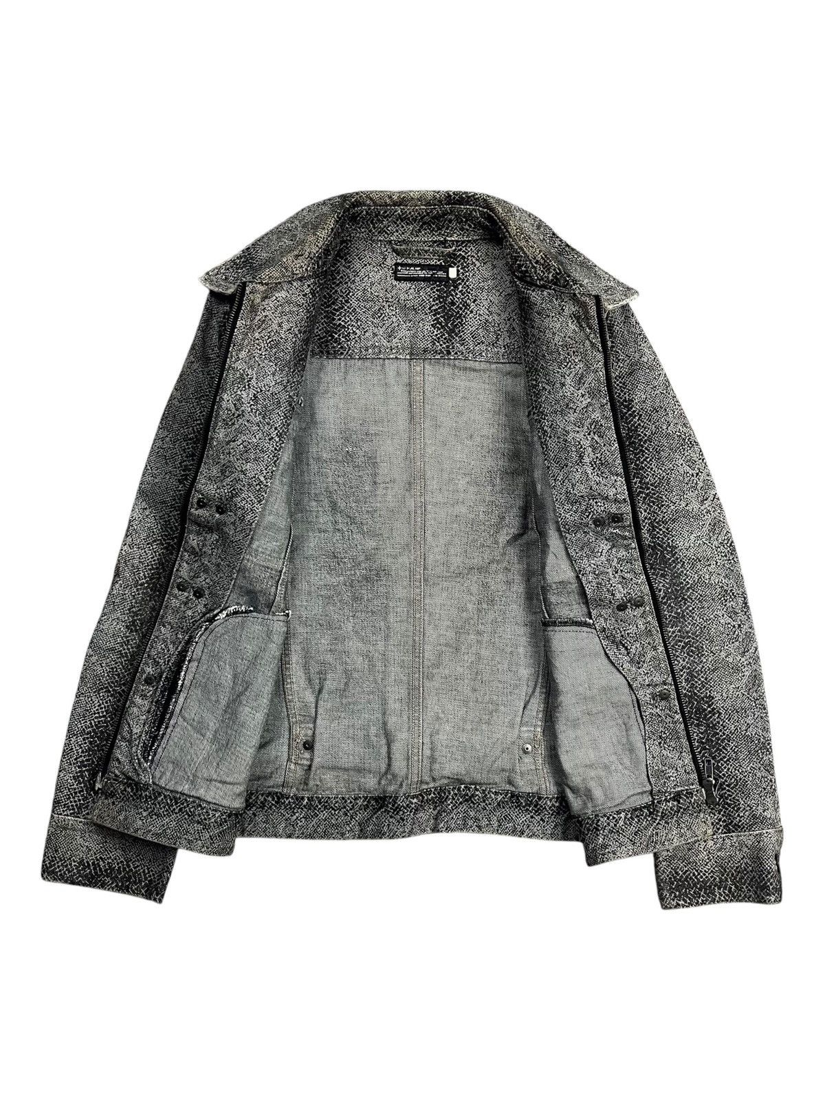 1990s L7 Real Hip - Cyber Reptilian Denim Jacket