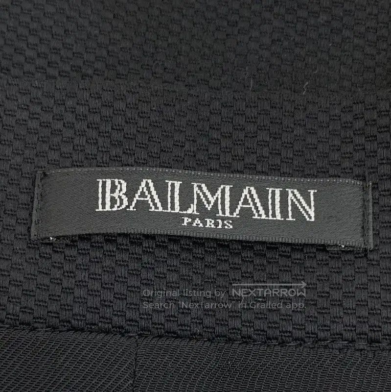 Balmain Balmain Black Cotton S Skirt with Gold Buttons . Size 23" - 5 Thumbnail