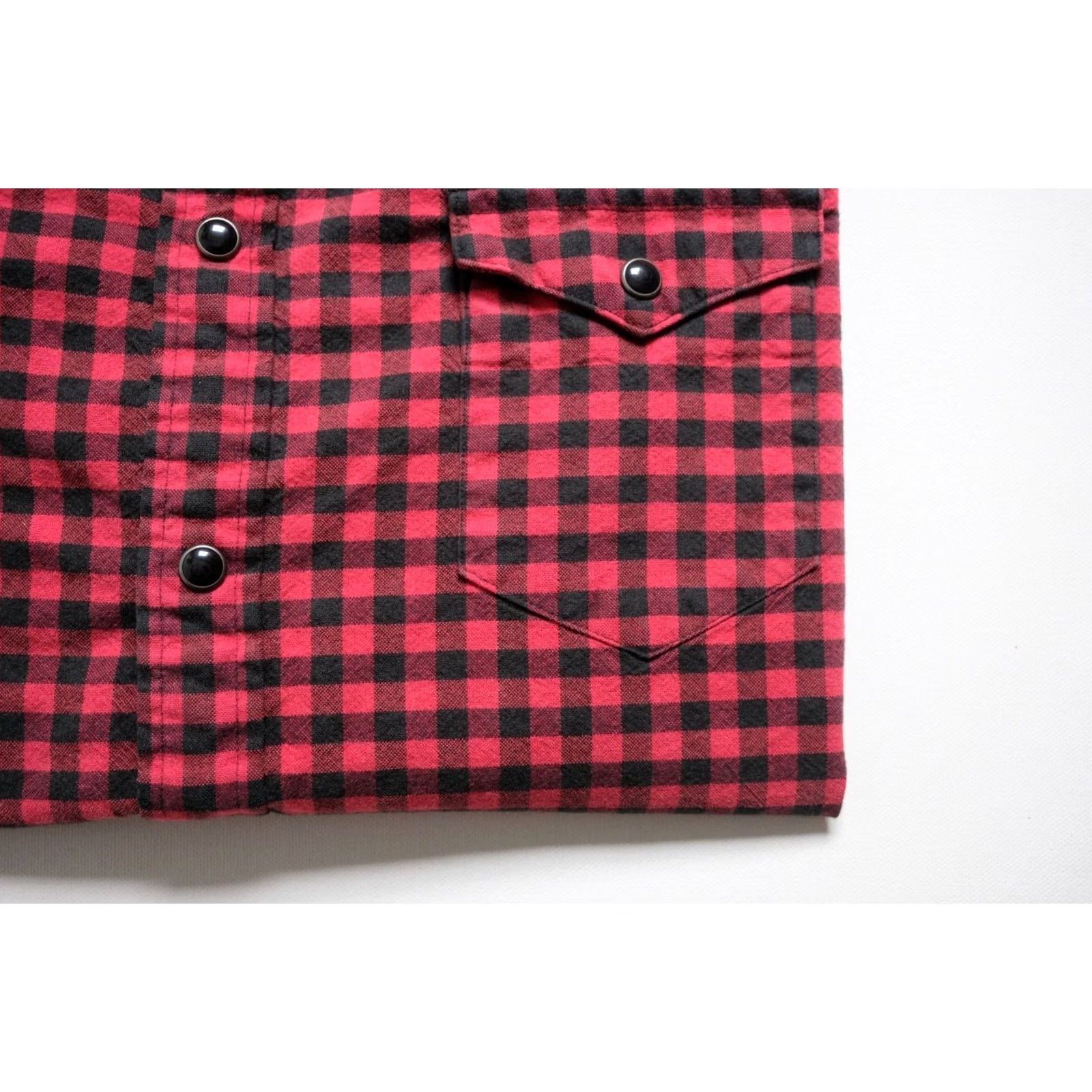 Ralph Lauren VINTAGE RALPH LAUREN Shirt WMN SZ L PLAID WESTERN PEARL SNAP RETRO Y2K RED BUFFALO Size L / US 10 / IT 46 - 4 Thumbnail