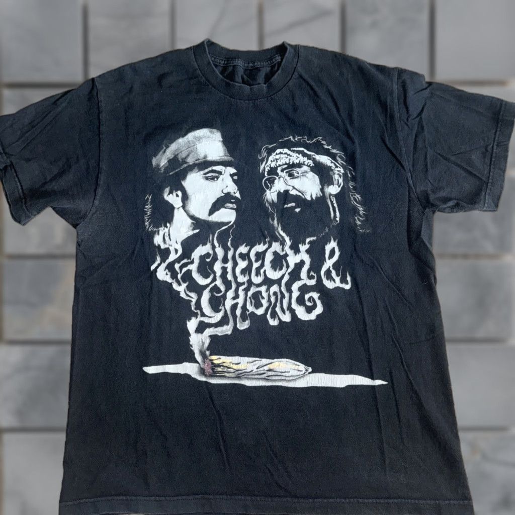 Vintage VINTAGE Cheech And Chong T-Shirt Men Large Black Size US L / EU 52-54 / 3 - 1 Thumbnail