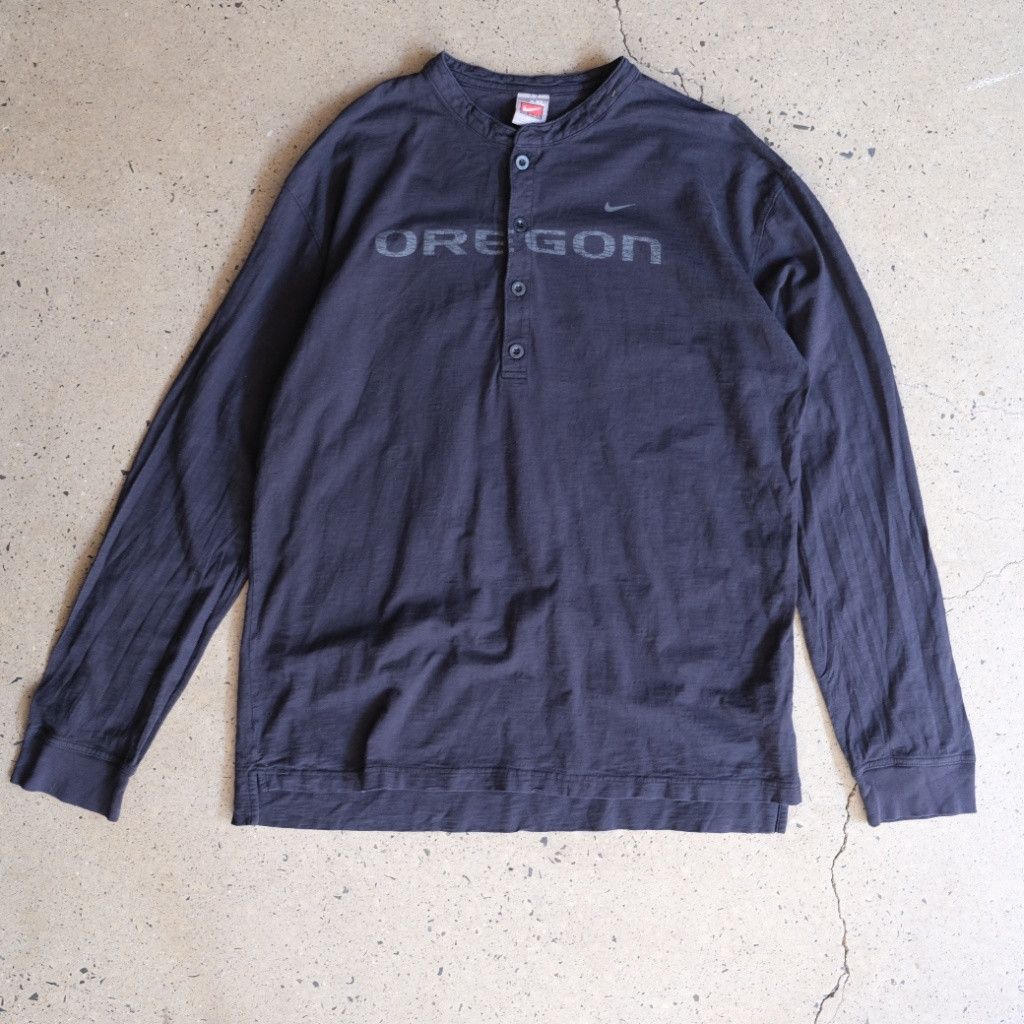 Nike Nike Dark Gray Long Sleeve Henley Shirt XXL Oregon Size US XXL / EU 58 / 5 - 1 Thumbnail