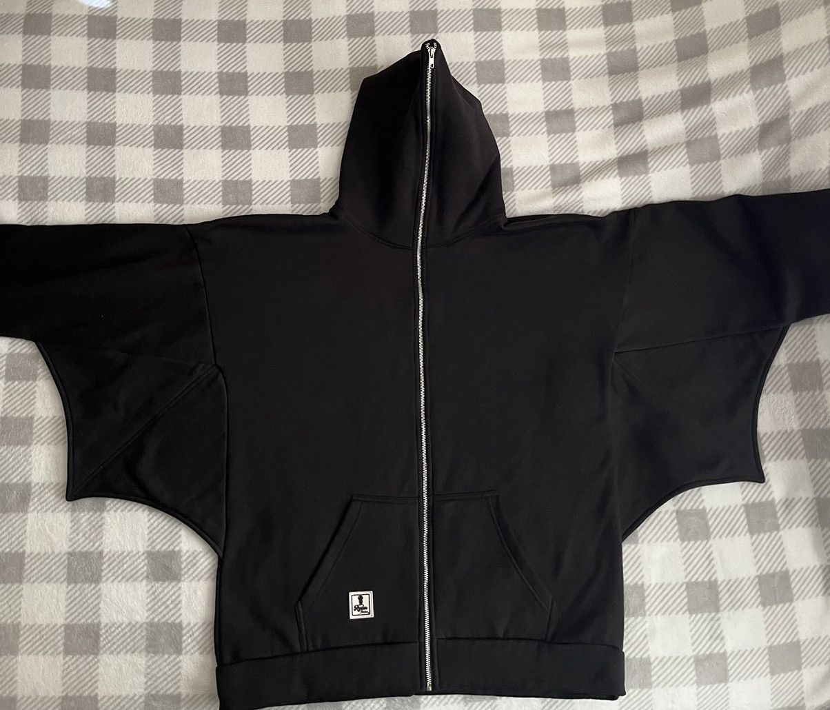 image of Ryder Studios Winged Full Zip Up in Black, Men's (Size XL)