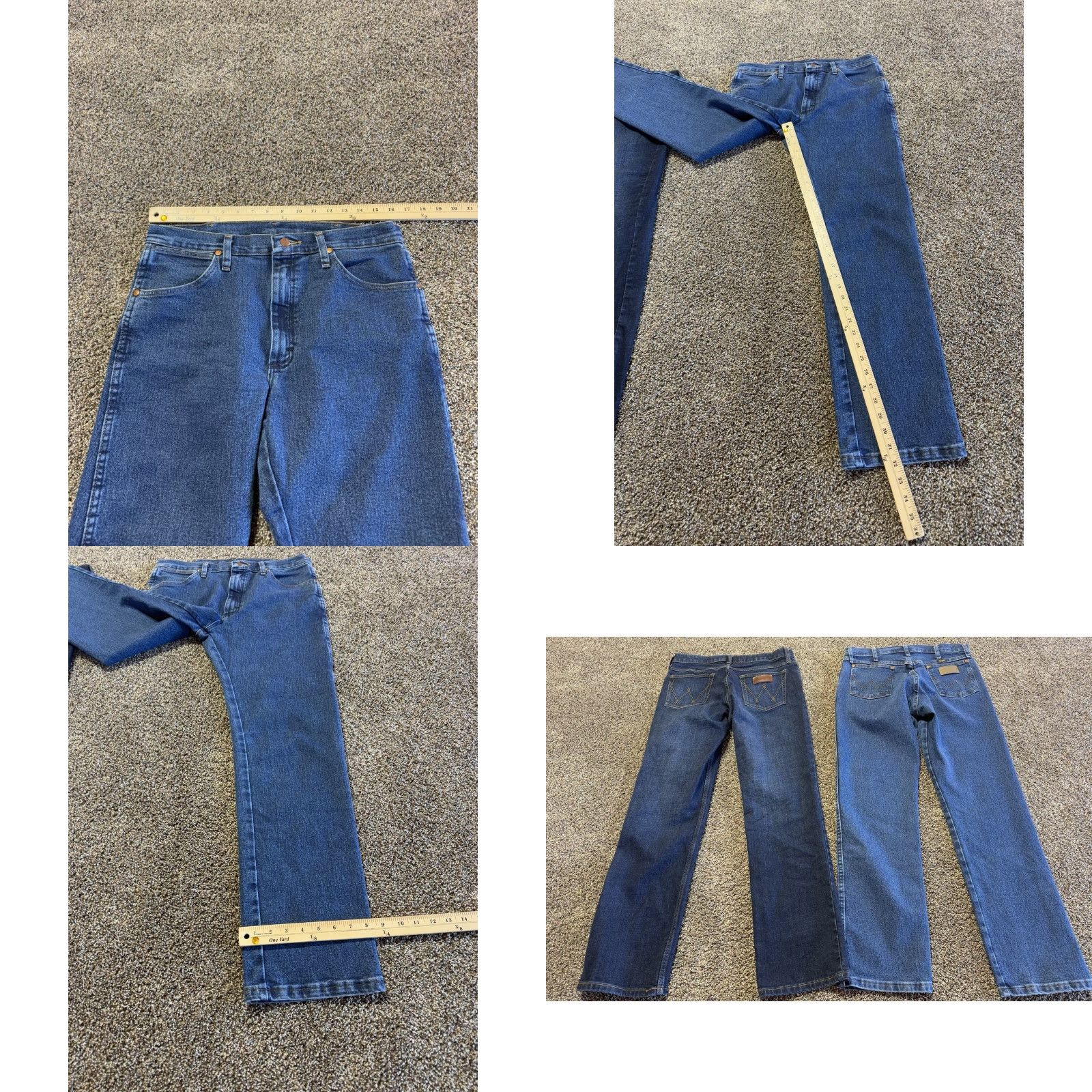 Wrangler Wrangler Jeans Bootcut 32x32 32x32 2 Lot Men Denim Blue 5-Pocket Regular Inseam 32 Cotton Cotton Denim Vintage No? Size US 32 / EU 48 - 9 Thumbnail