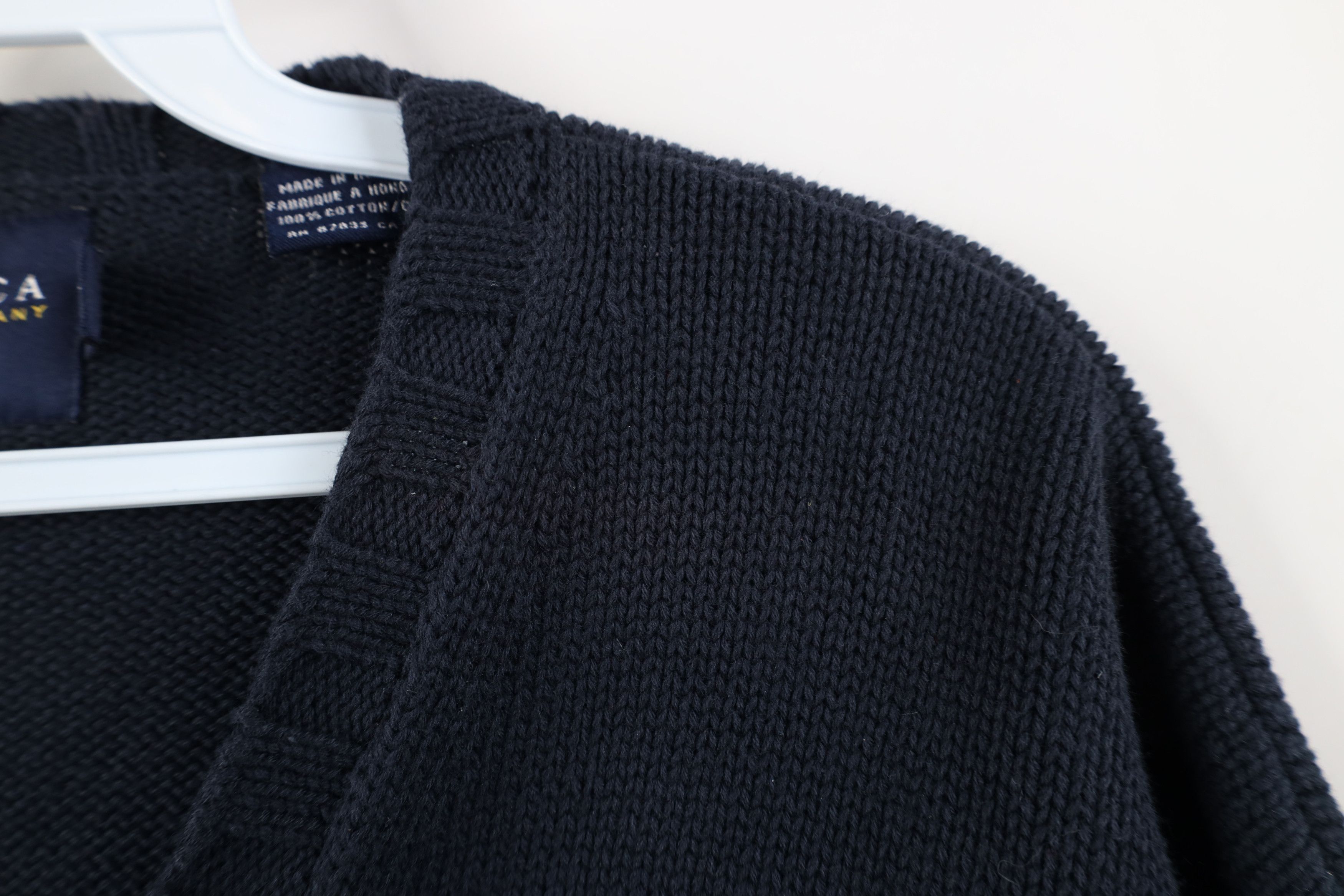 Nautica Vintage 90s Nautica Heavyweight Cotton Knit V-Neck Sweater Size US XL / EU 56 / 4 - 5 Thumbnail