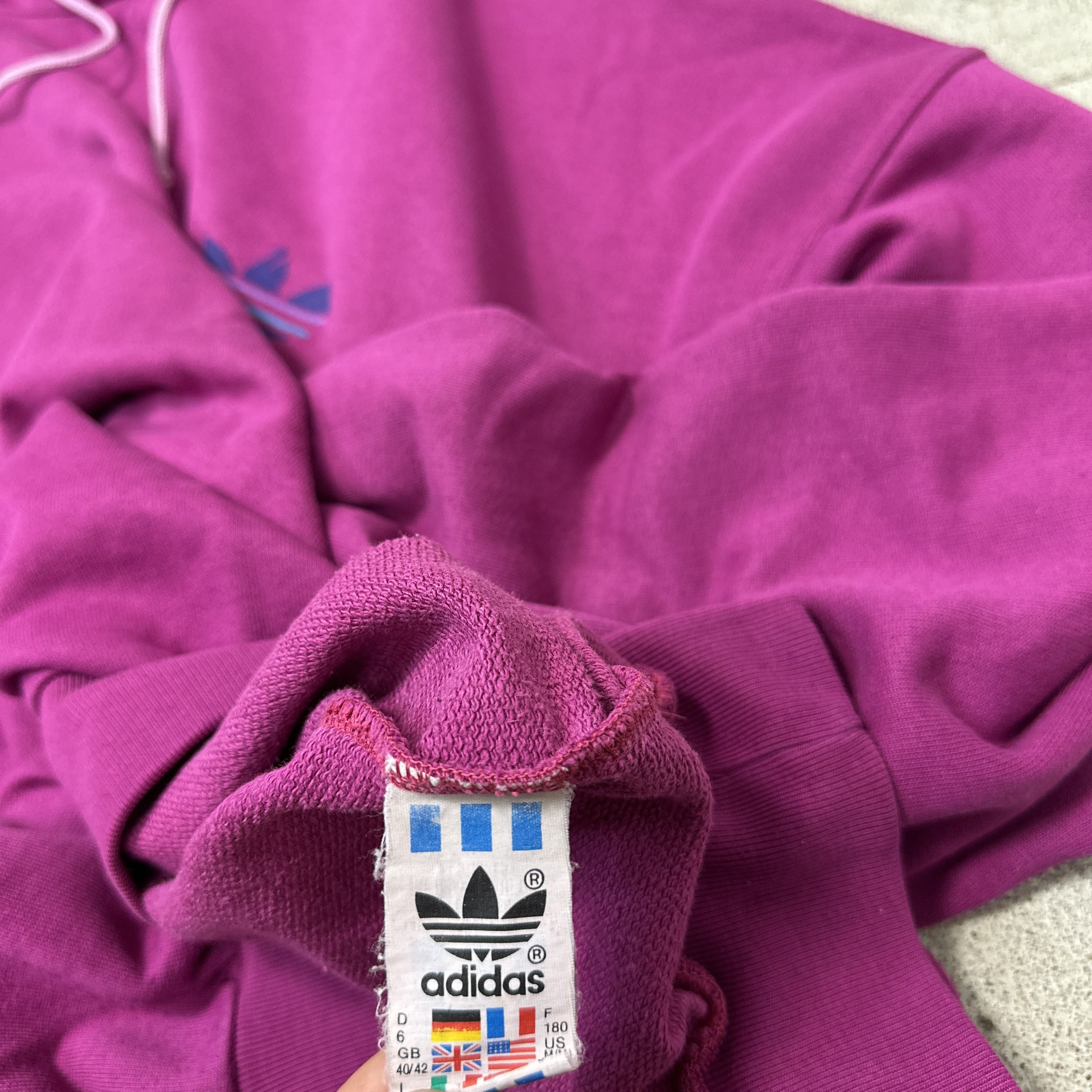 Adidas Vintage Streetwear Skater Old School Adidas Hoodie 80s Size L / US 10 / IT 46 - 6 Thumbnail