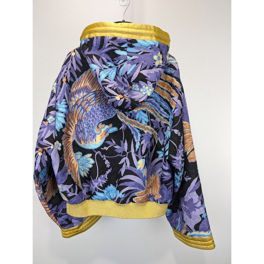 Saint Laurent Paris o1rshd1 Teddy Kimono Phoenix Jacket in Multicolor Size US M / EU 48-50 / 2 - 12 Thumbnail