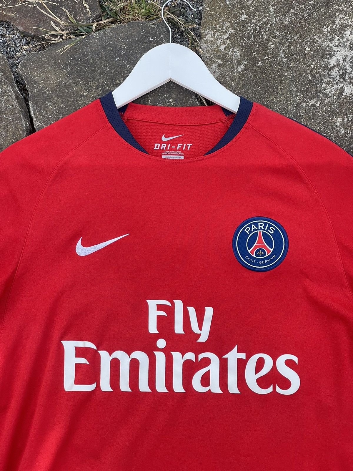 Nike Nike PSG red soccer jersey Size US L / EU 52-54 / 3 - 3 Thumbnail