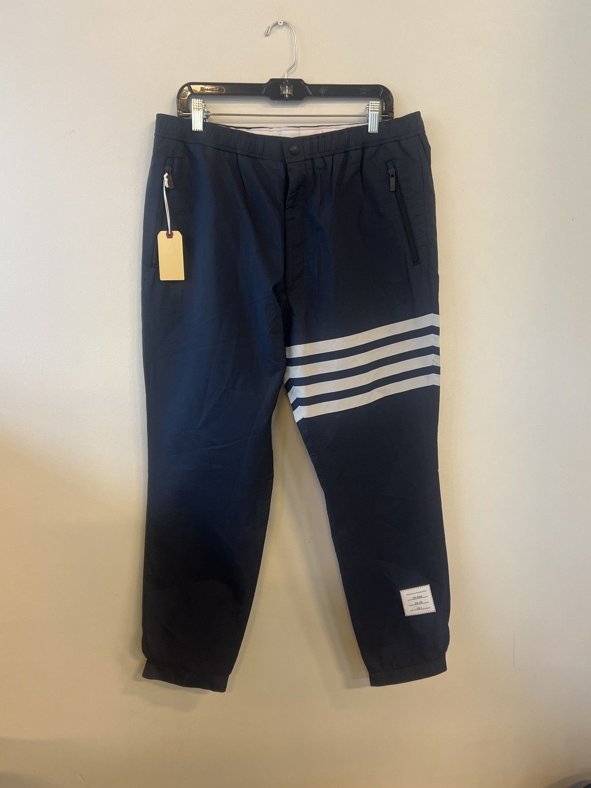 Image of Thom Browne Track Pants in Navy, Men's (Size 34)