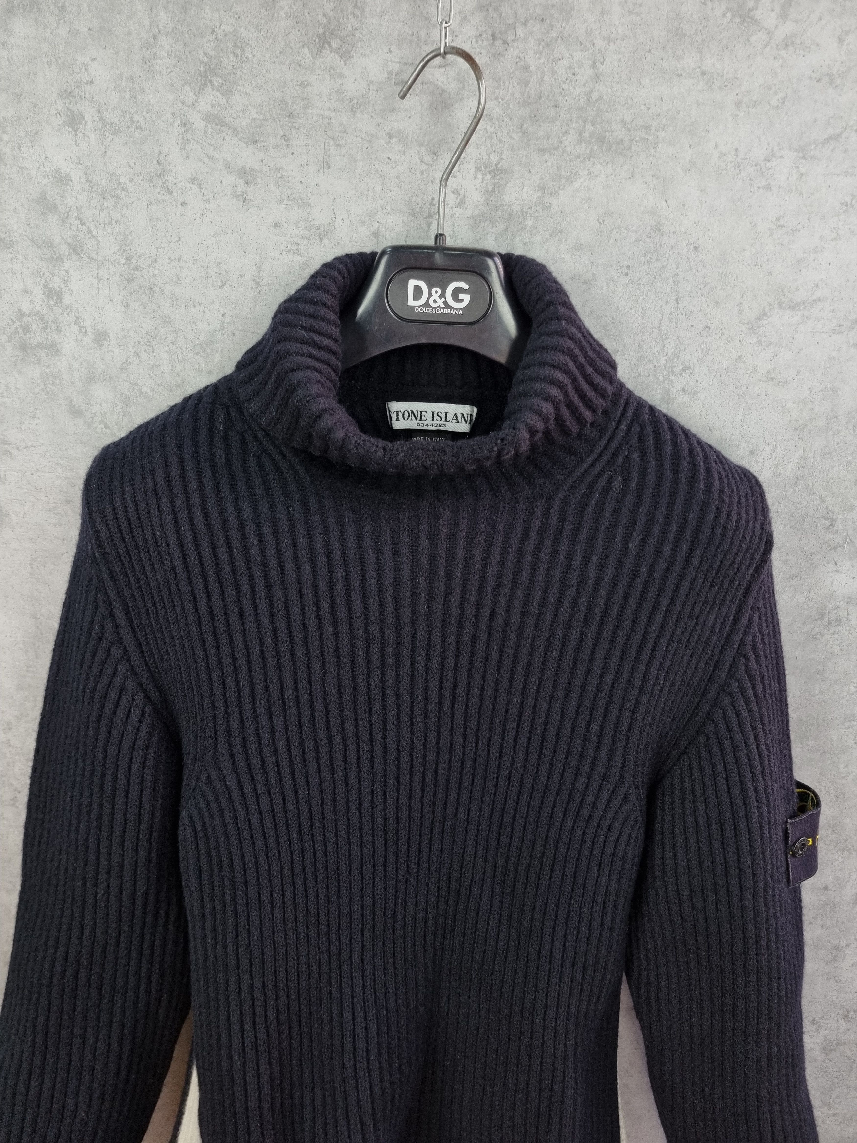 Stone Island × Vintage Stone Island Turtle Neck Wool Sweater Made in Italy Size US S / EU 44-46 / 1 - 2 Thumbnail
