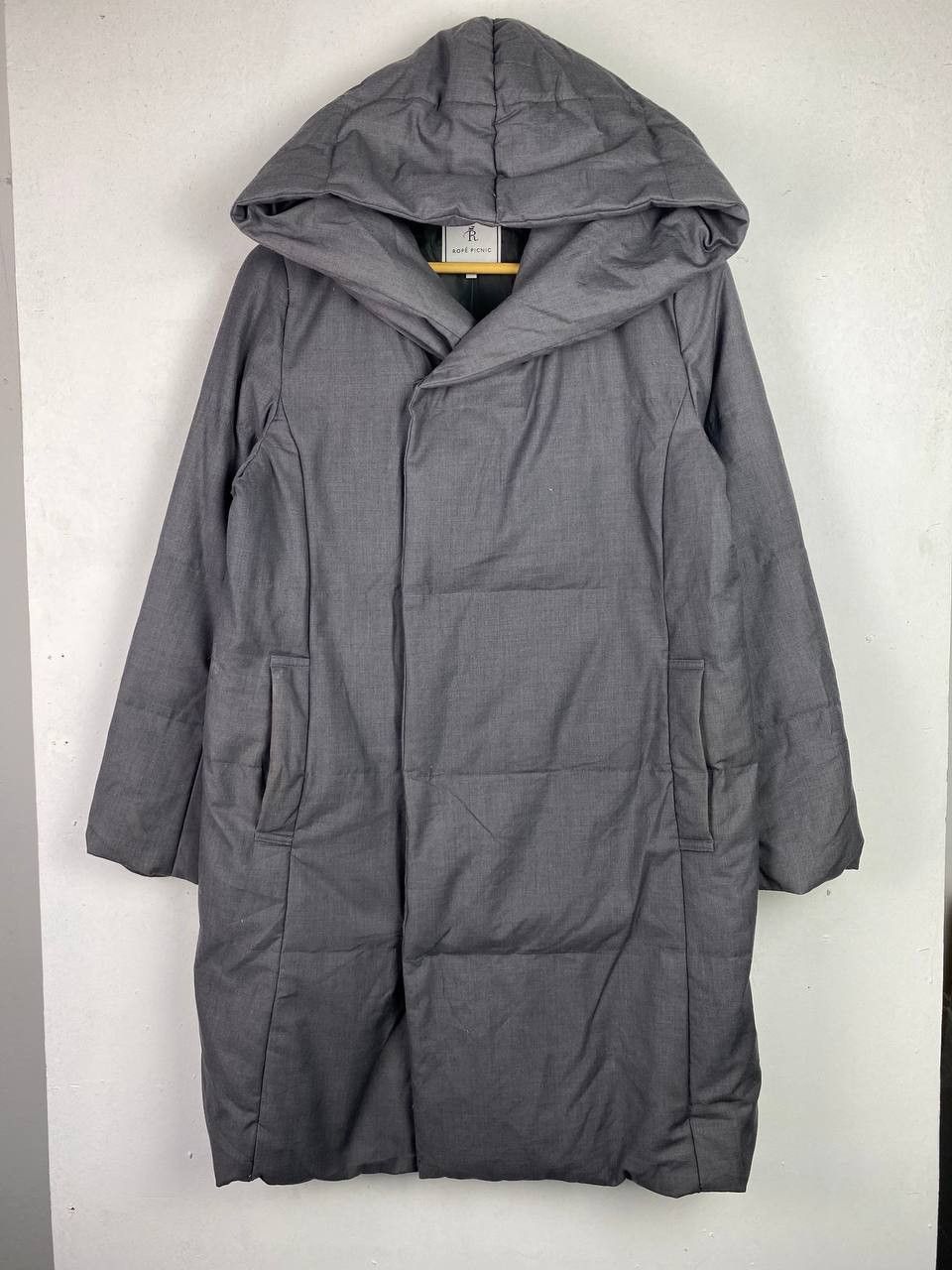 image of Avant Garde Rope Picnic s Long Puffer Jacket Nice Design in Grey, Men's (Size Medium)