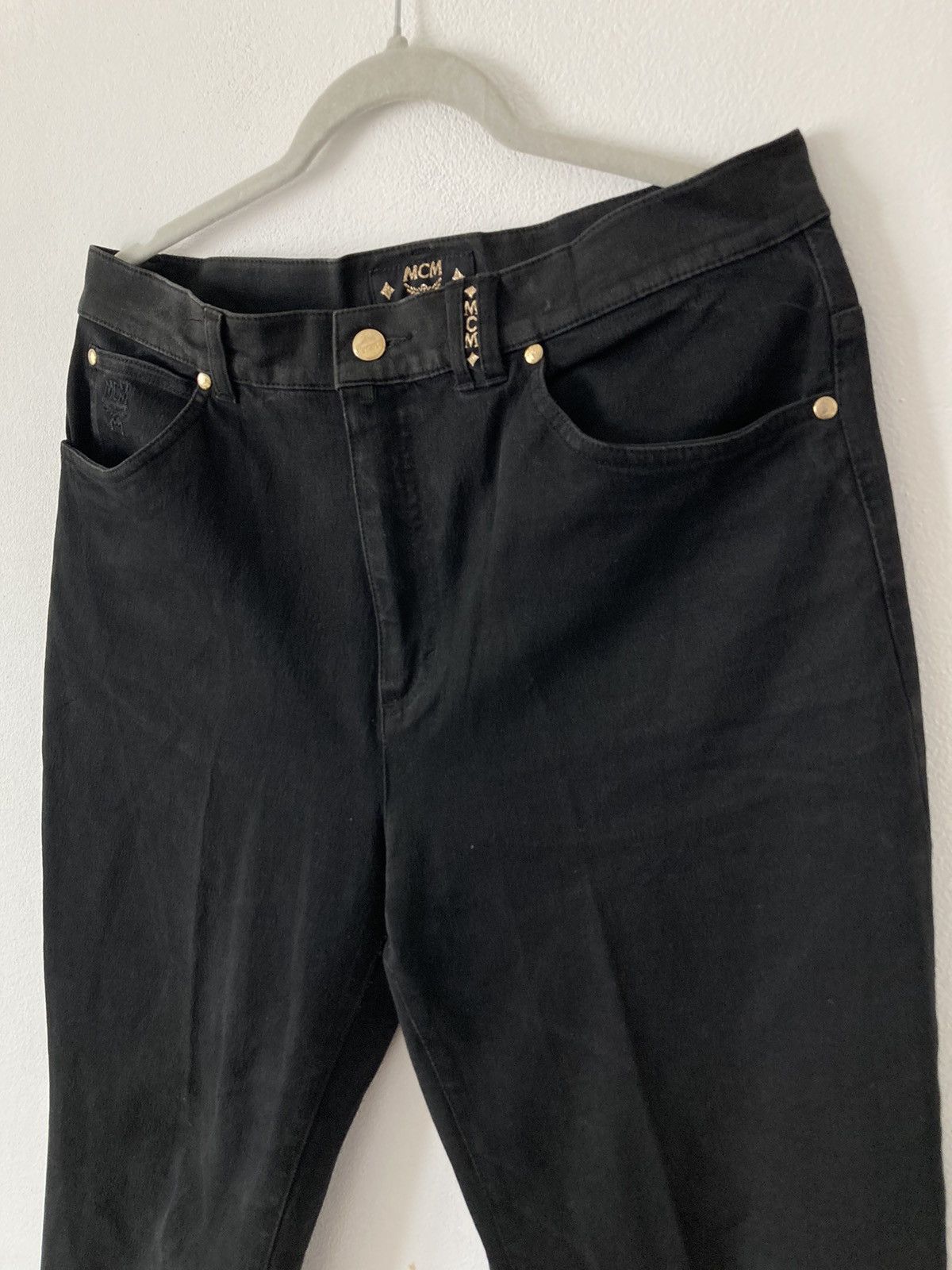 MCM VINTAGE BLACK JEANS Size US 34 / EU 50 - 2 Thumbnail