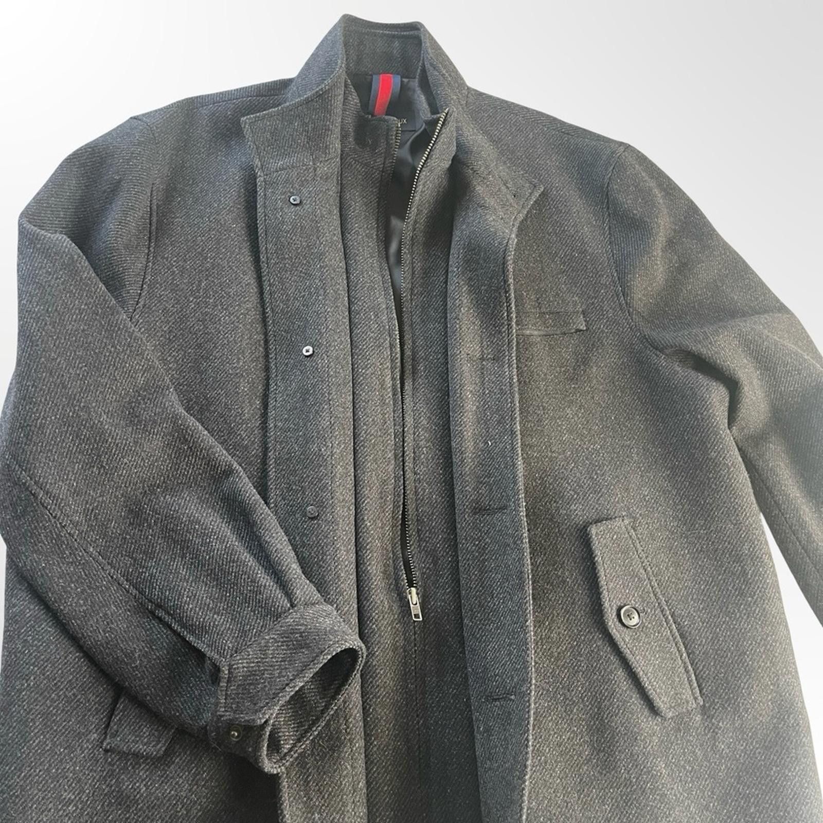 Daniel Cremieux Cremieux Dark Grey Men's Pea Coat in XXL -NWOT Size US XXL / EU 58 / 5 - 3 Thumbnail