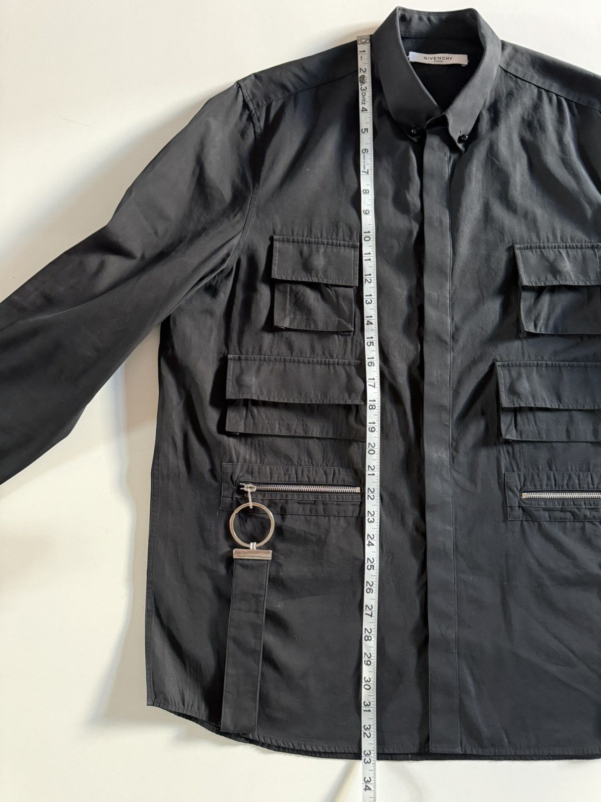 Givenchy Givenchy Paris FW2015 Multi-Pocket Utility Cargo Shirt -XL Size US XL / EU 56 / 4 - 16 Thumbnail