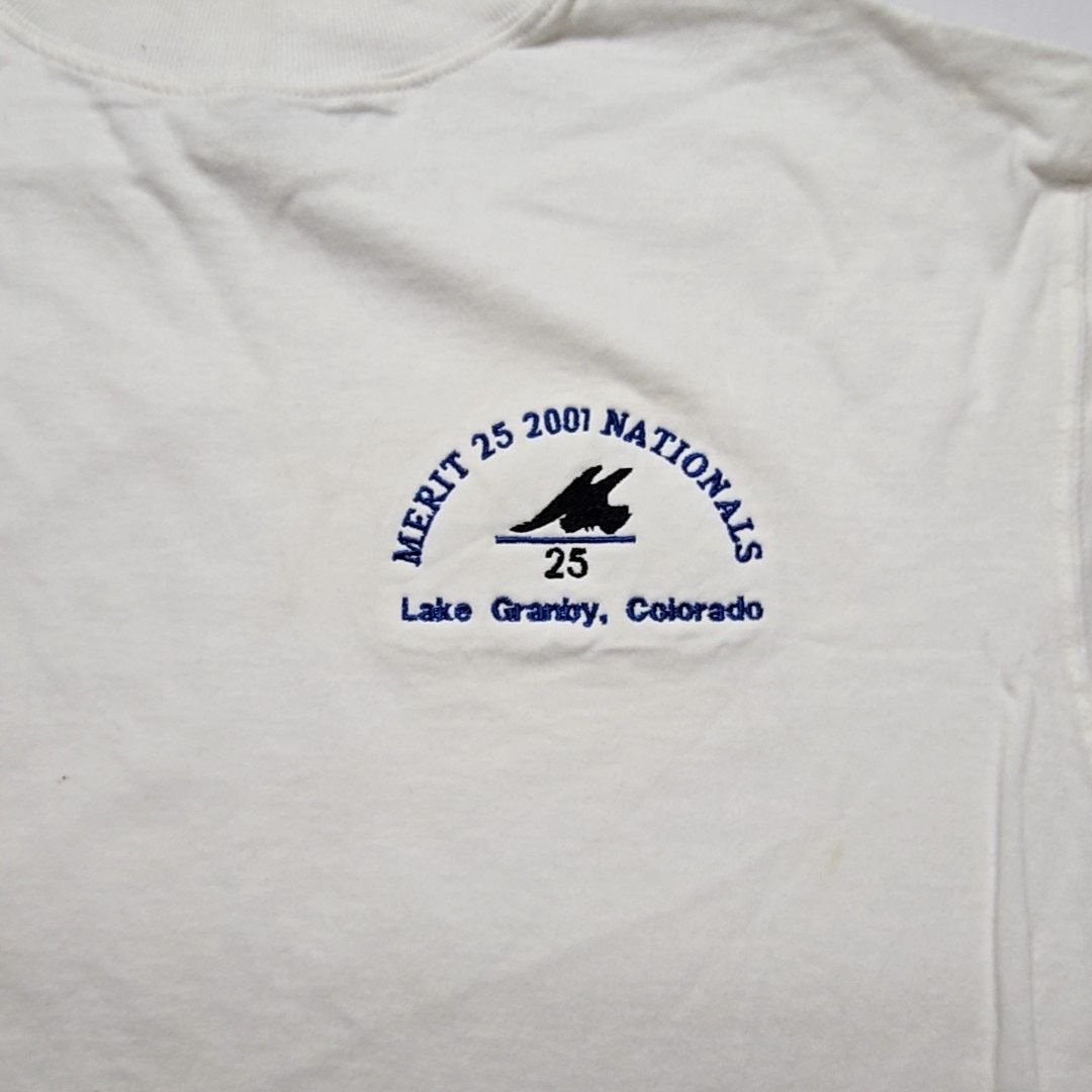 Fruit Of The Loom Vintage 2001 Nationals Merit 25 Shirt Lake Granby White L Size US L / EU 52-54 / 3 - 2 Thumbnail