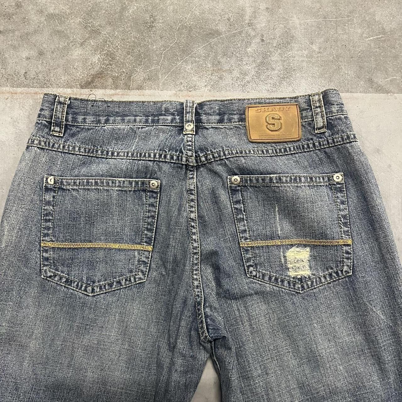 Shady Ltd × Vintage Vintage Y2K Baggy Shady ltd Y2K Medium Wash Denim Jeans Size US 34 / EU 50 - 6 Thumbnail