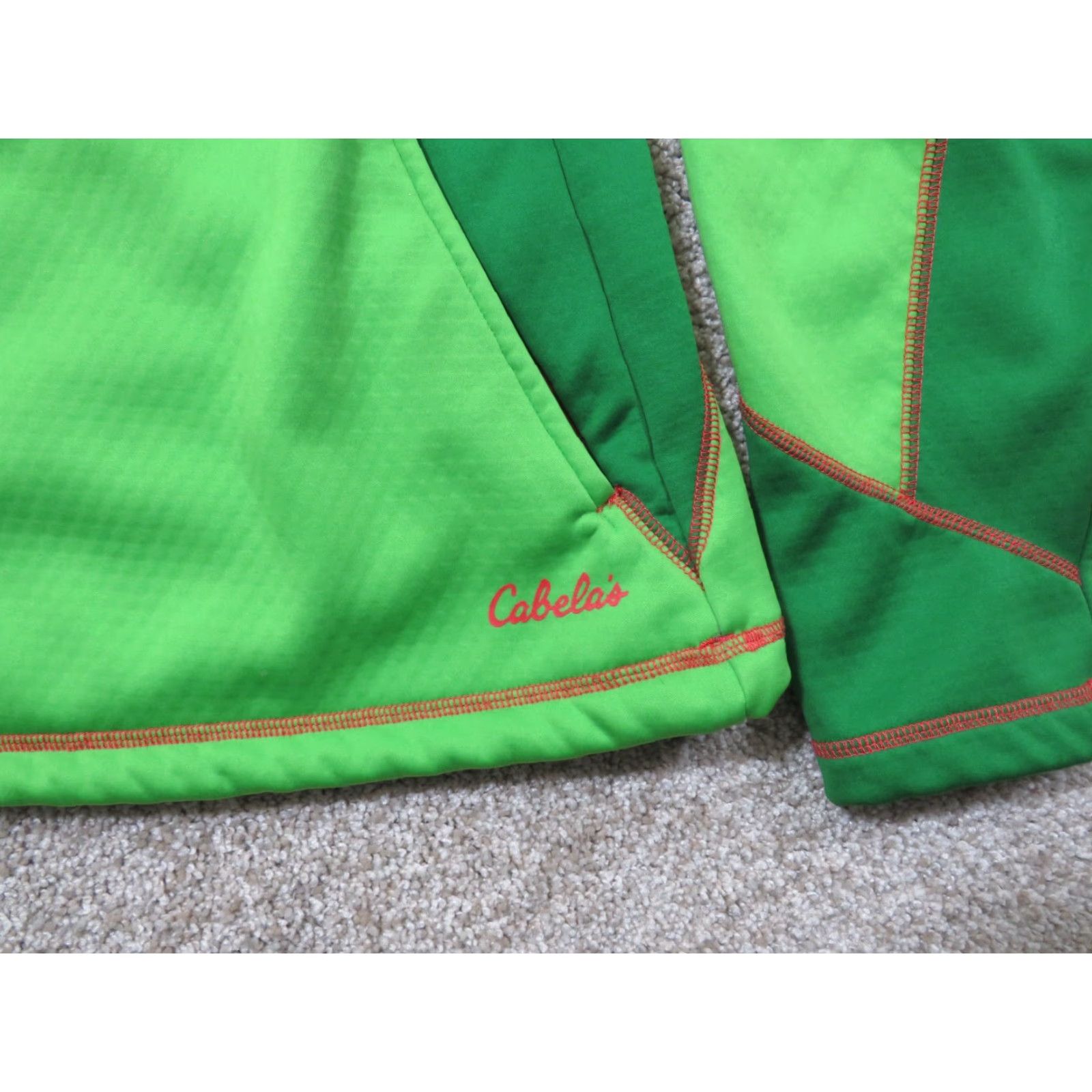 Vintage Cabela's Women's Fleece Full Zip Jacket XL Neon Green Zip Pockets Mock Neck Size XL / US 12-14 / IT 48-50 - 2 Thumbnail
