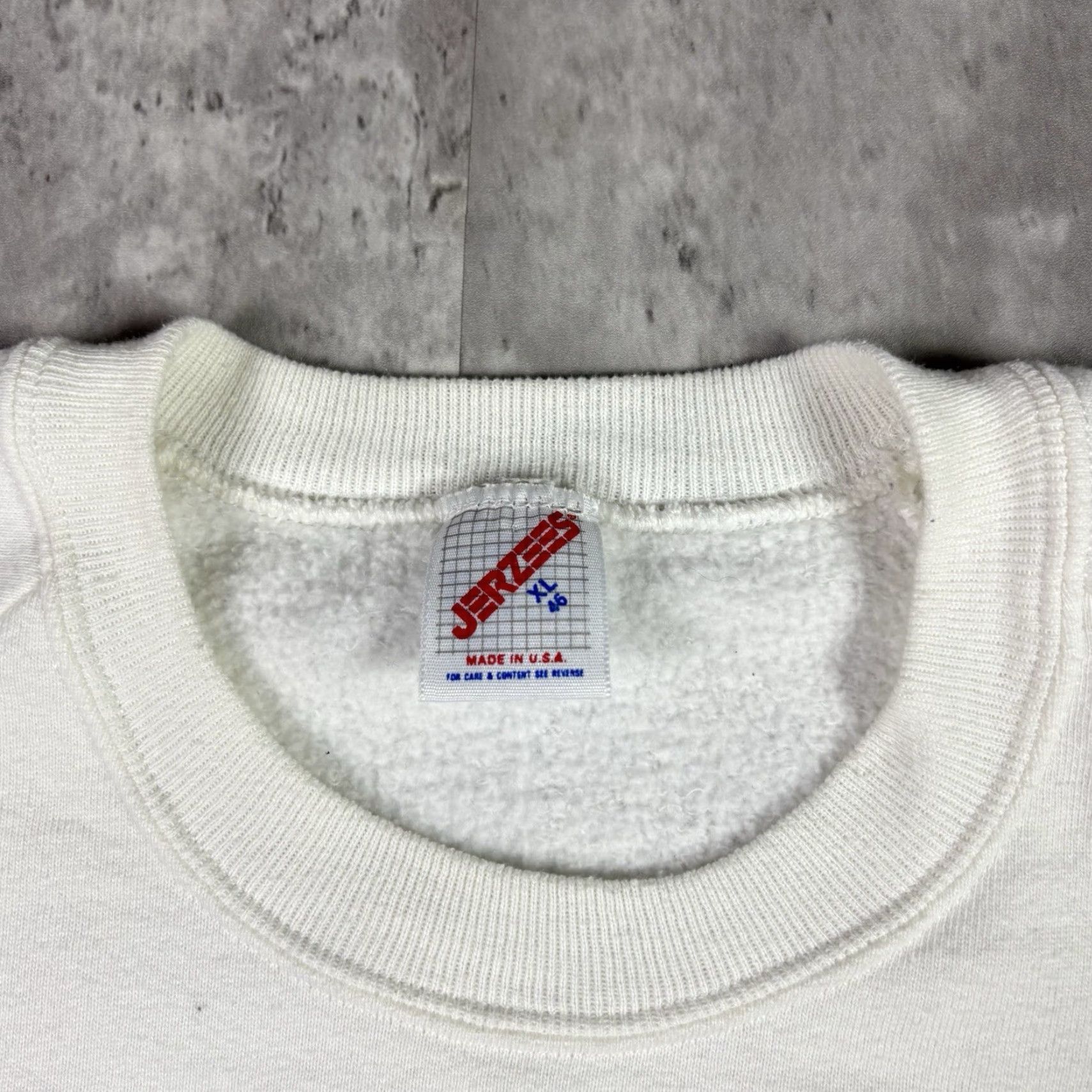 Jerzees VINTAGE New Jersey Promo Sweatshirt White Raglan Crewneck XL 90s Nike? Size US XL / EU 56 / 4 - 5 Thumbnail