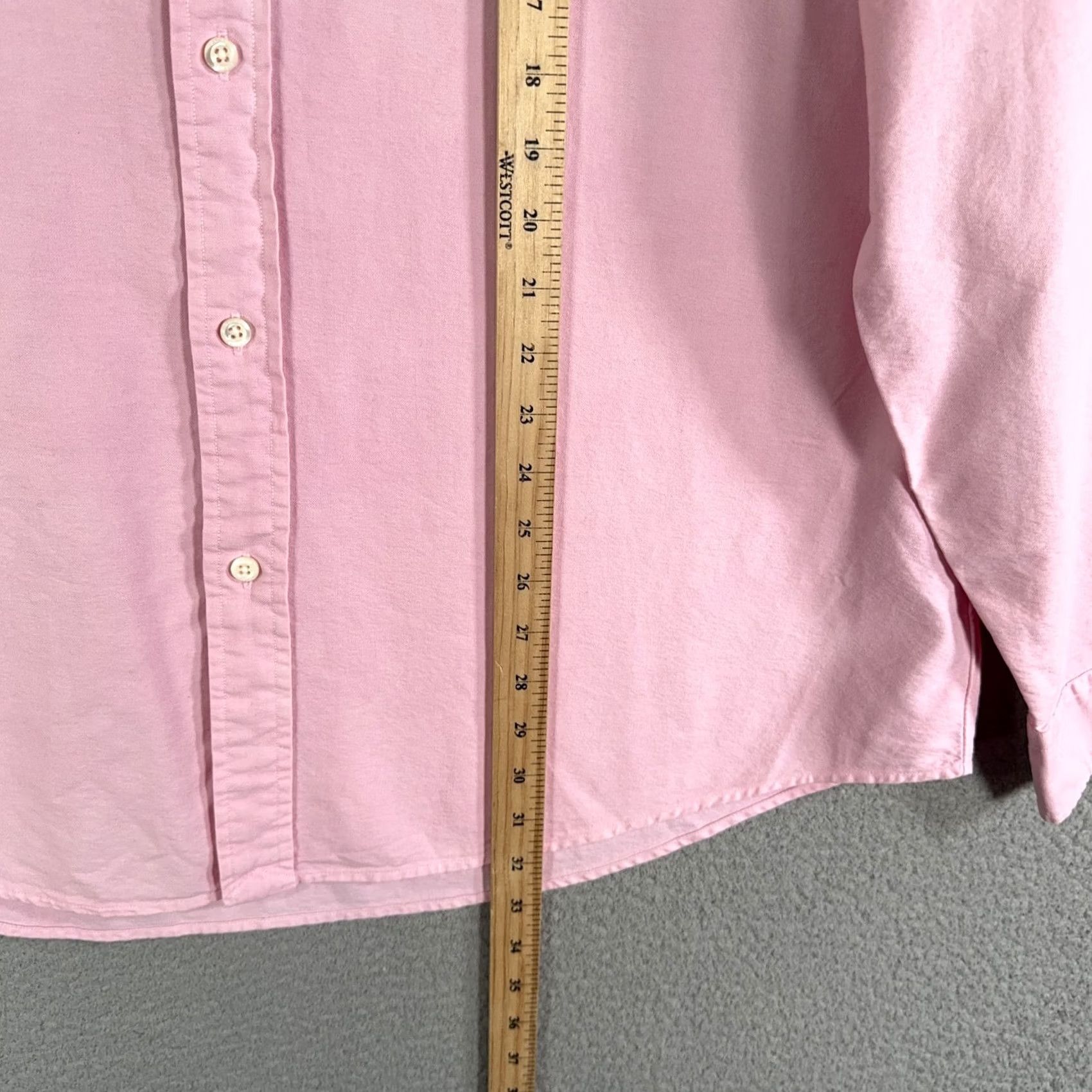 Polo Ralph Lauren Polo Ralph Lauren Shirt Mens 2XL Custom Fit Oxford Long Sleeve Sport Pony Logo Pink Size US XXL / EU 58 / 5 - 7 Thumbnail