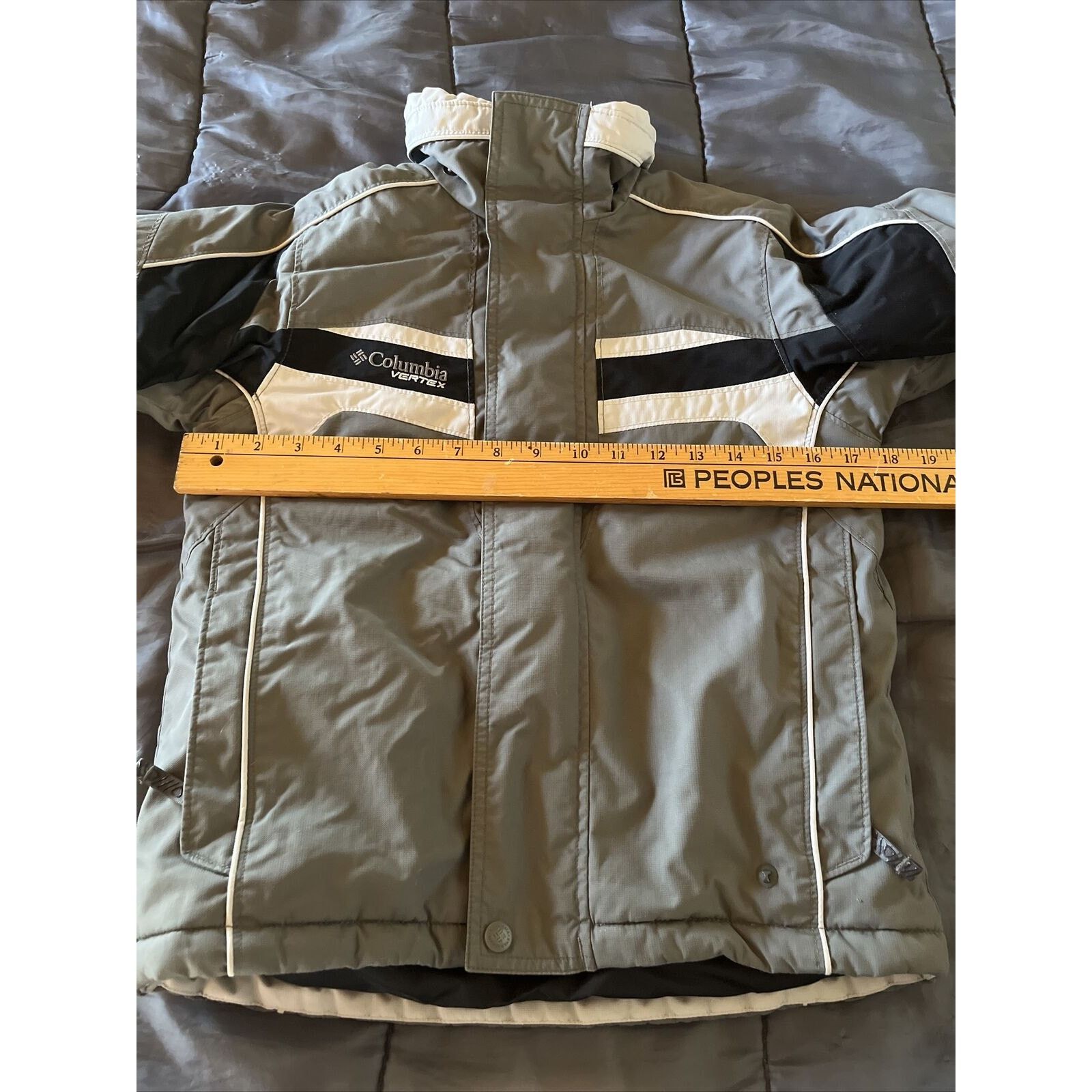 Columbia Columbia Vertex Youth Size 8 Gray LS Zip Lined Winter Jacket Size M / US 6-8 / IT 42-44 - 5 Thumbnail
