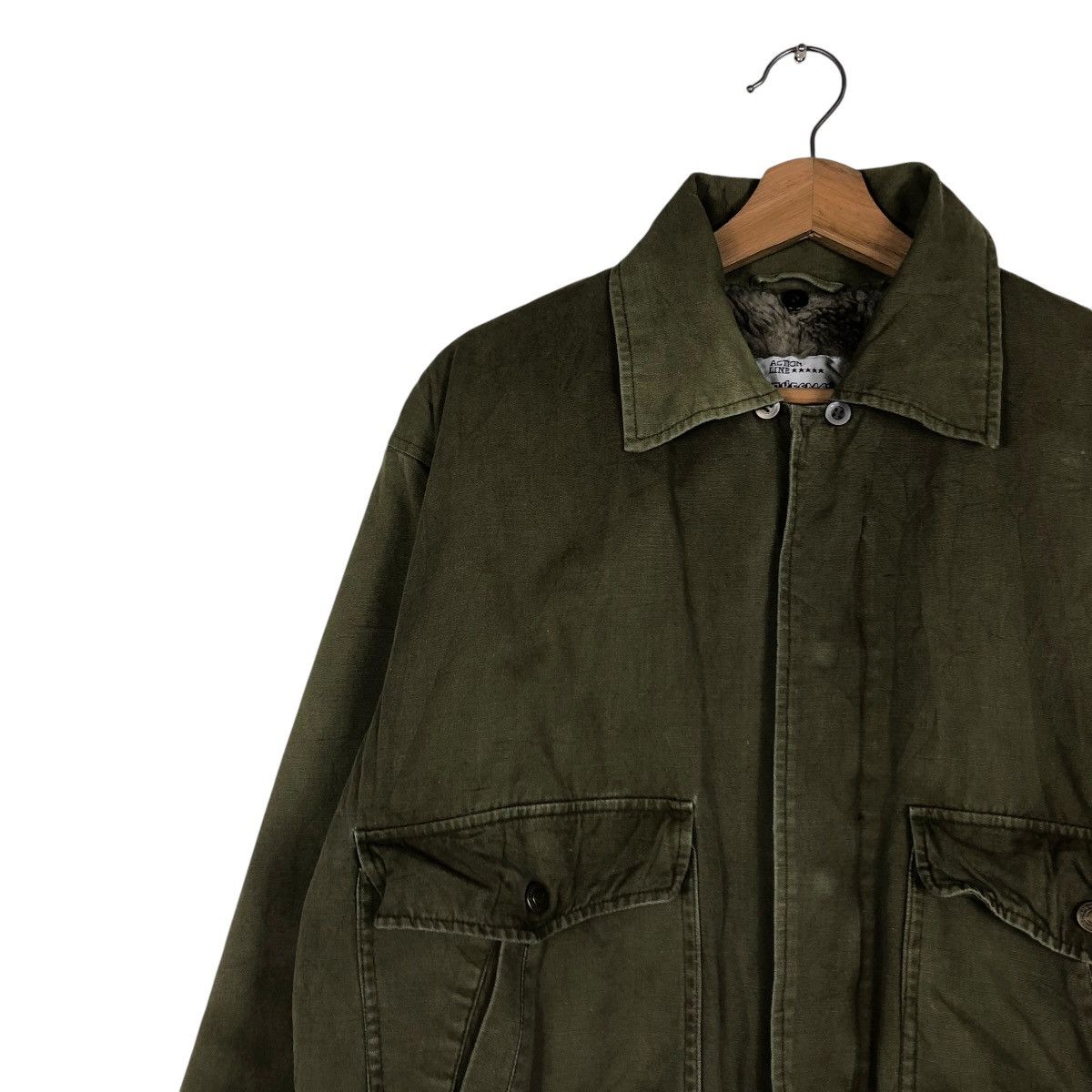 Japanese Brand 🔥VINTAGE BIKER BOMBER JACKET BIG POCKETS SPOKEMAN Size US M / EU 48-50 / 2 - 9 Thumbnail