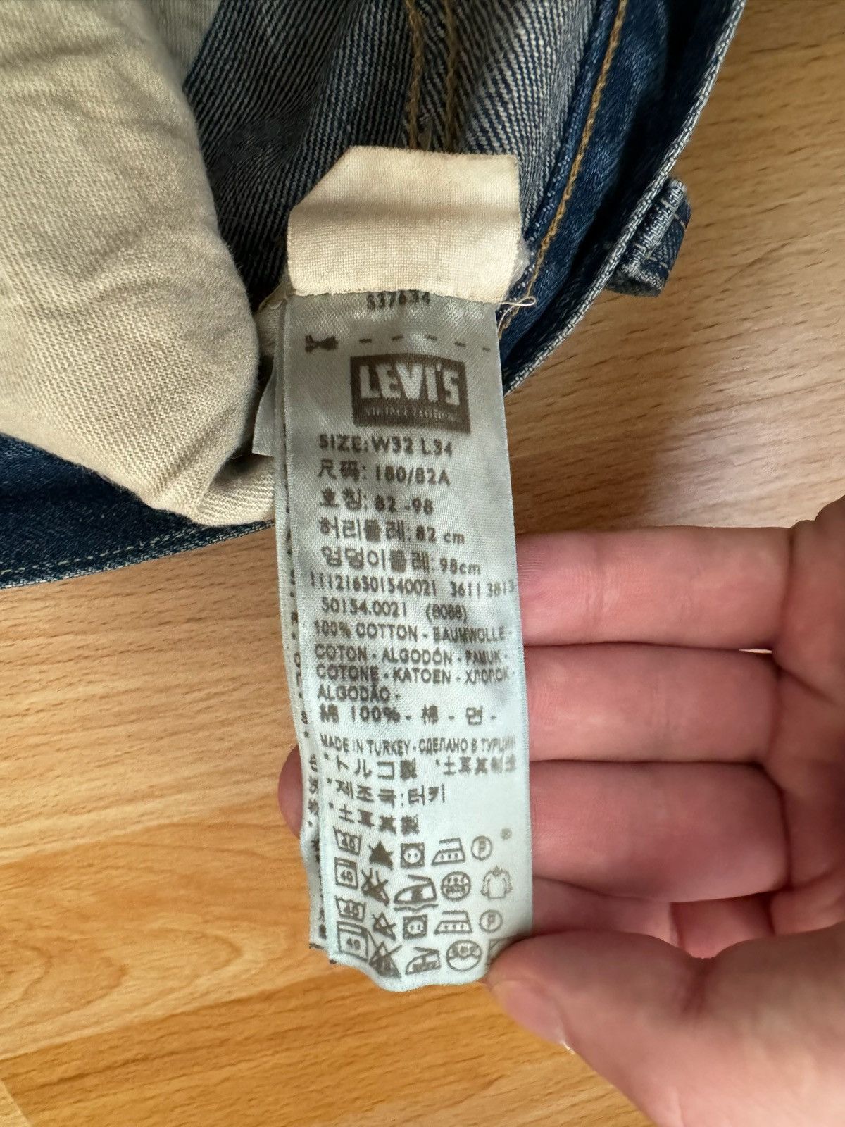 Levi's × Levi's Vintage Clothing × Vintage Levi‘s Big E vintage Selvedge Denim jeans Size US 32 / EU 48 - 4 Thumbnail