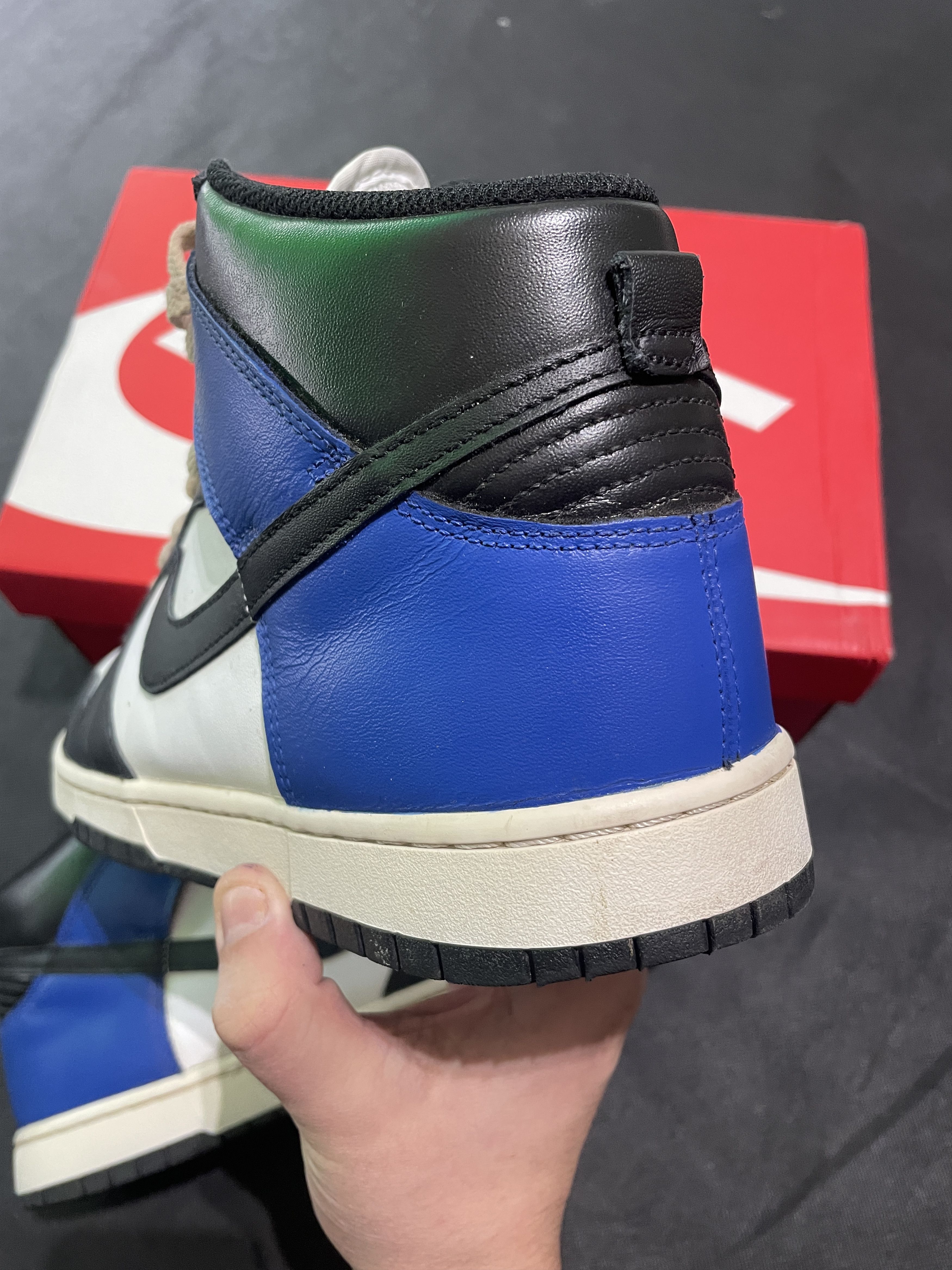 Nike Nike Dunk High Royal Navy EU 46 US 12 Custom Size US 13 / EU 46 - 2 Thumbnail