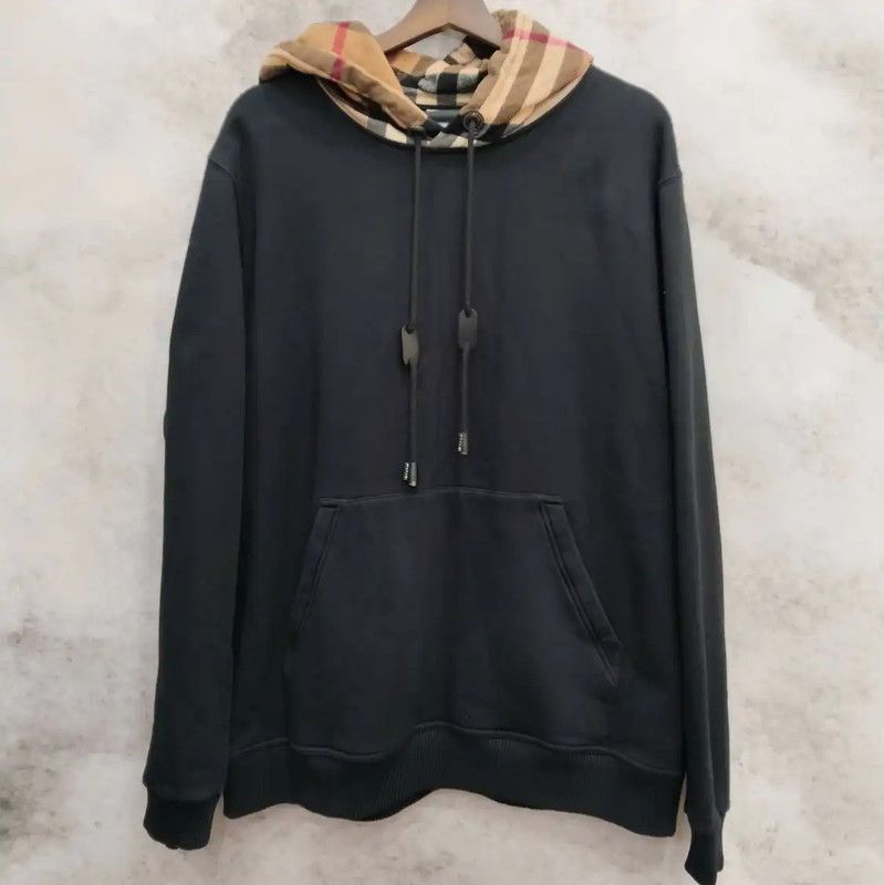 Burberry Burberry Black Cotton Long Sleeve Hoodie Size US XL / EU 56 / 4 - 1 Thumbnail