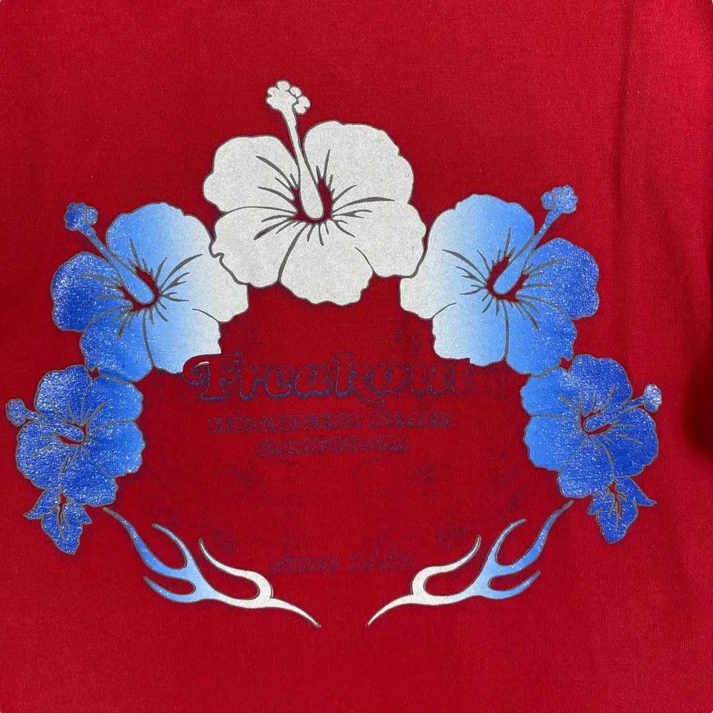 Vintage Vintage DIG DEEP SURF Double Layer Hibiscus Graphic Surf Tee Size US M / EU 48-50 / 2 - 3 Thumbnail