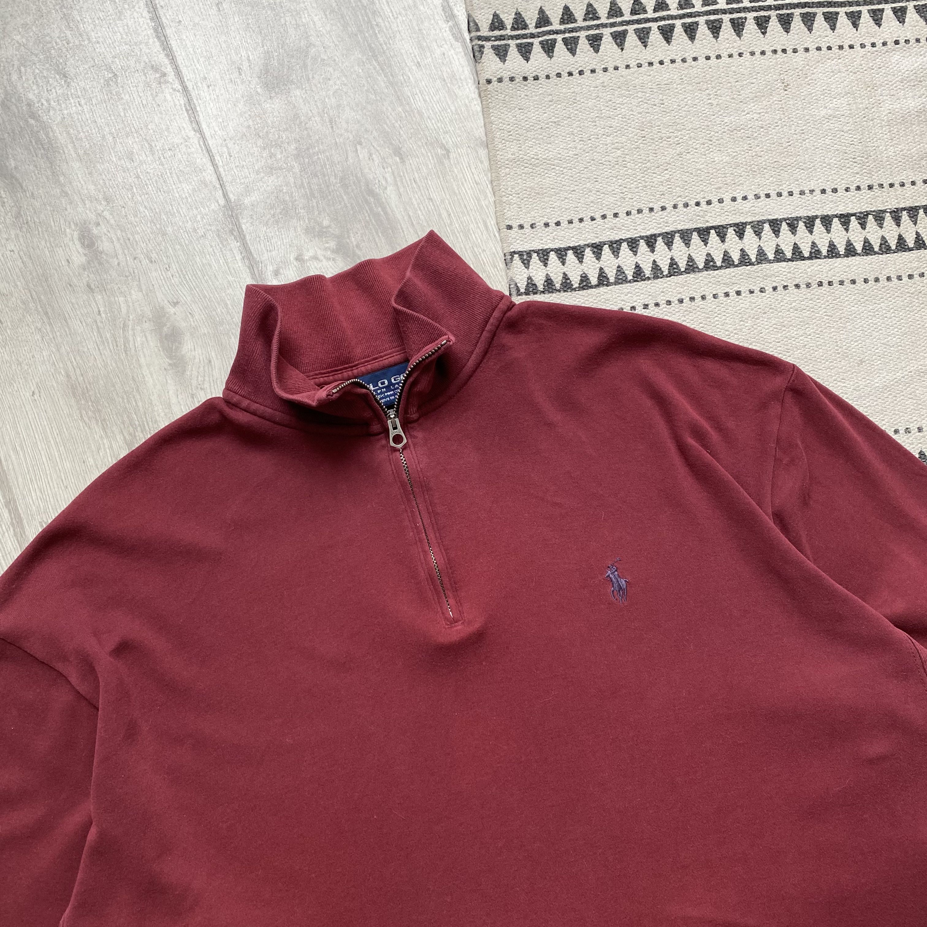Polo Ralph Lauren Vintage Polo Ralph Lauren Golf 1/4 Zip Sweater oversized Size US L / EU 52-54 / 3 - 3 Thumbnail