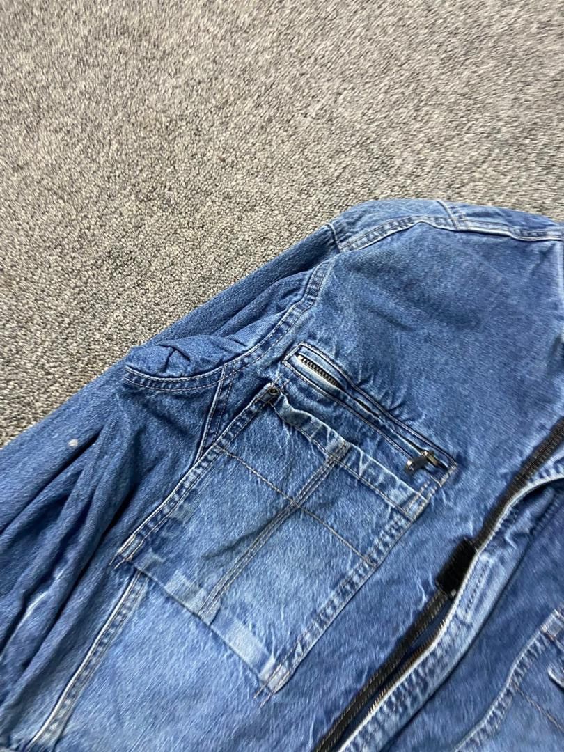 Japanese Brand Zack Styles Gold Denim Long Sleeve Overalls (186) Size US 38 / EU 54 - 12 Thumbnail