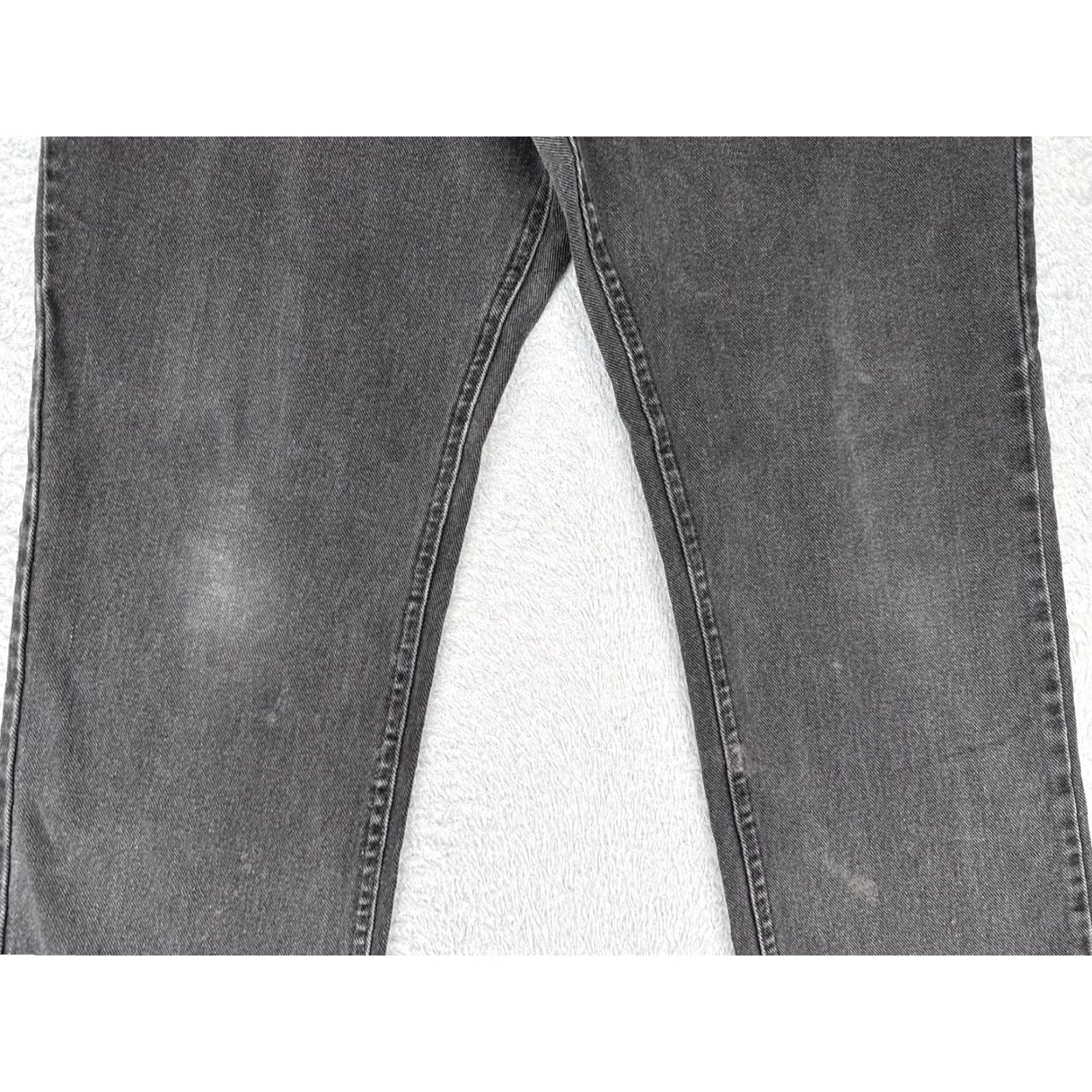 Lee VINTAGE Lee Jeans Men 34 Black Denim 90's 100% Cotton Straight Leg 34x30 Left? Right? 5-Pocket Mens Size US 34 / EU 50 - 3 Thumbnail