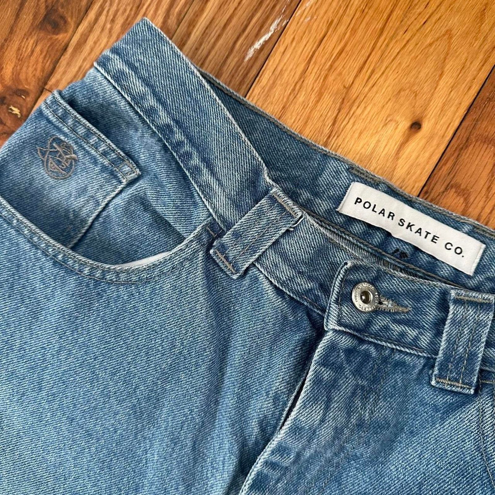 Polar Skate Co. Polar Skate Co Baggy Blue Jeans Grunge Streetwear size 30x32 Size US 30 / EU 46 - 7 Thumbnail