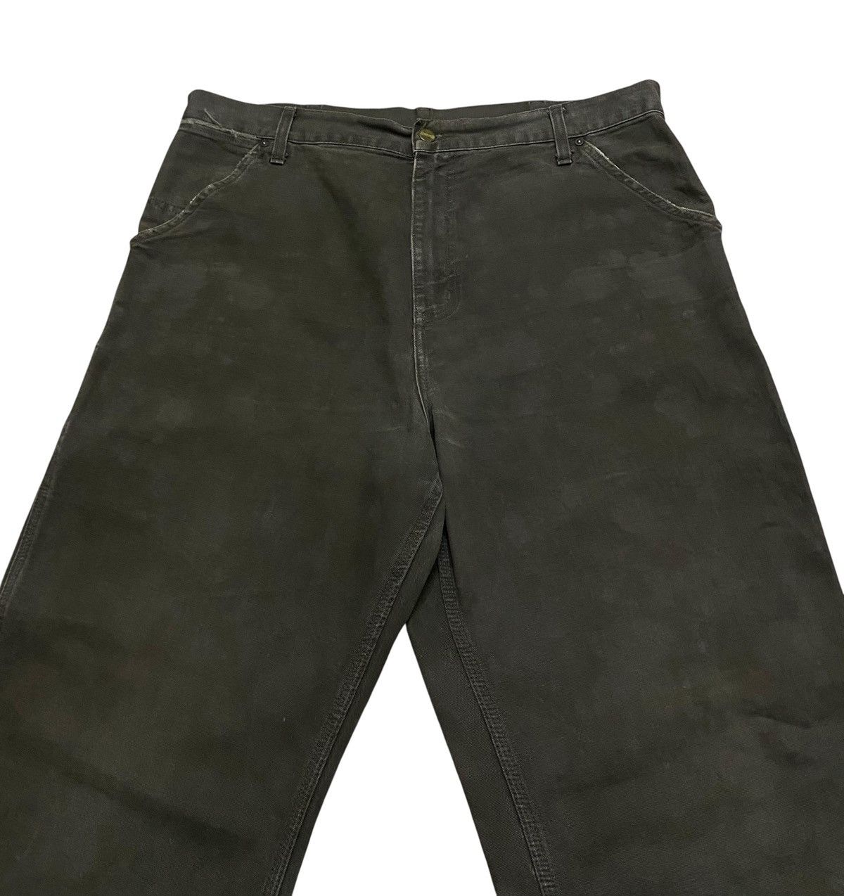 Carhartt Very Rare Vintage Carhartt Carpenter Olive Green Pants 1990s Size US 36 / EU 52 - 11 Thumbnail