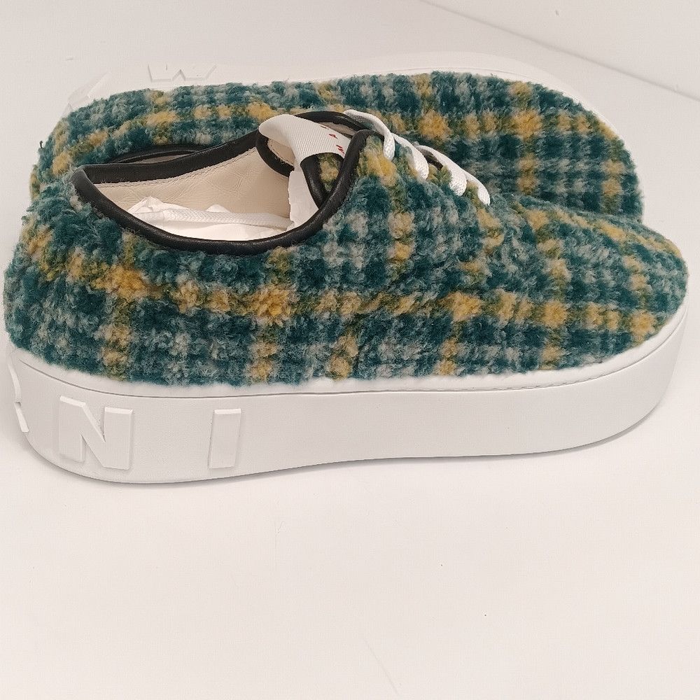 Marni Marni Tartan Check Wool Platform Lo-Top Sneakers - EU43/US10 Size US 10 / EU 43 - 8 Thumbnail