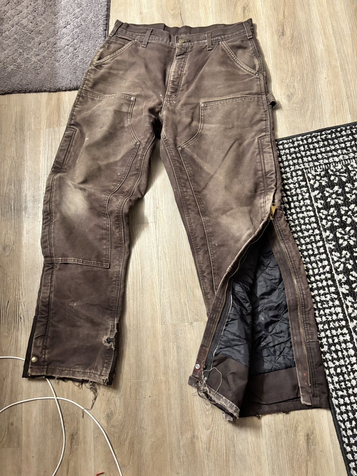 Carhartt *RARE* 2000’s Quilt Lined Carhartt Double Knee Size US 34 / EU 50 - 3 Thumbnail