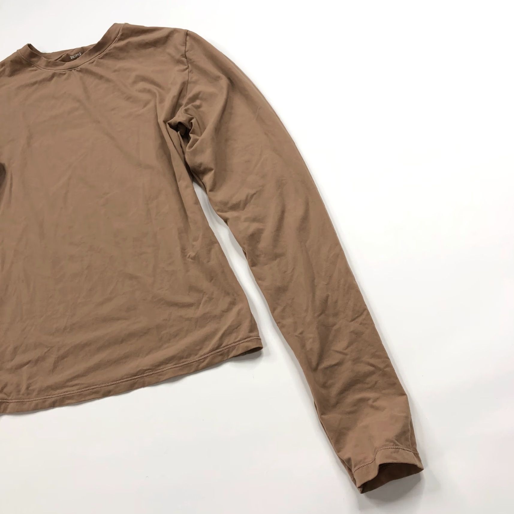 SKIMS Skims Shirt Brown Long Sleeve Pullover Top M Women Regular Knit Casual Autumn Winter 158973 HRJ Size M / US 6-8 / IT 42-44 - 5 Thumbnail