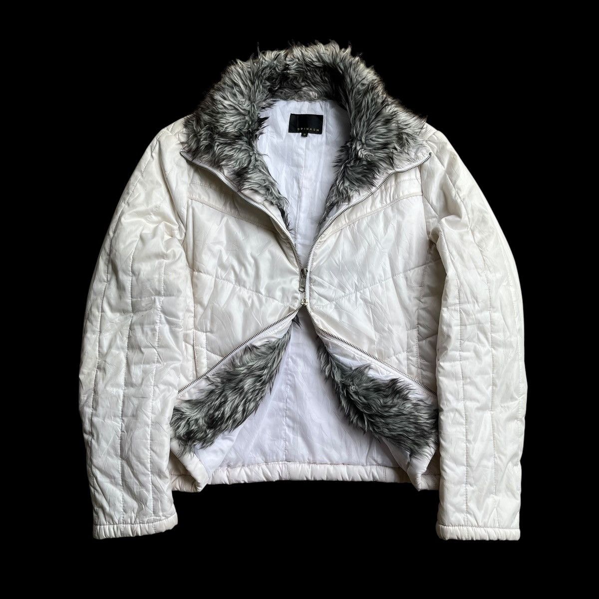 Japanese Brand Spinach Fur Bikers Jacket LGB Style Size US L / EU 52-54 / 3 - 1 Thumbnail
