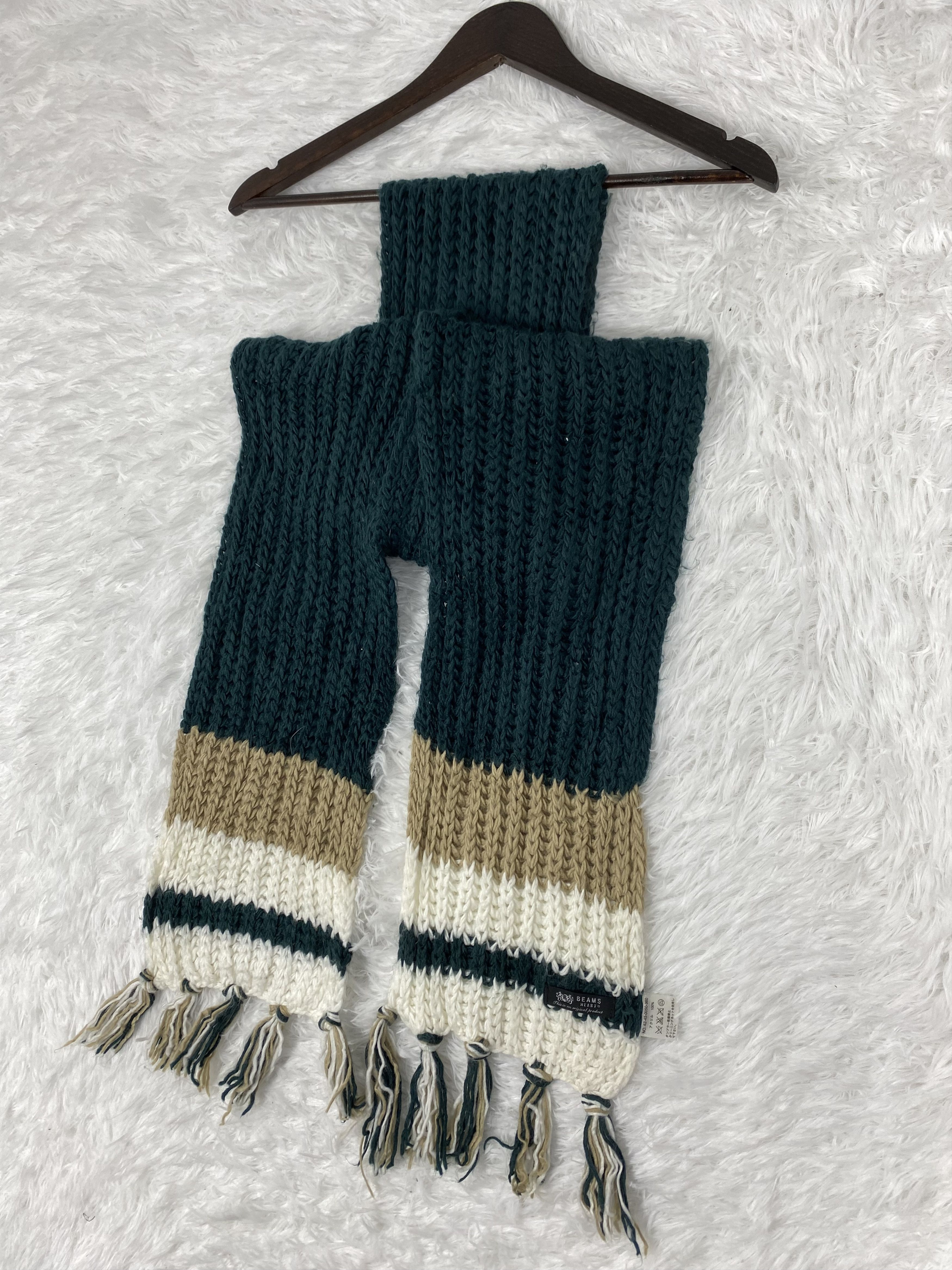 Beams Plus Vintage Beams Heart Scarf / Muffler Neckwear PM0140 Size ONE SIZE - 7 Thumbnail