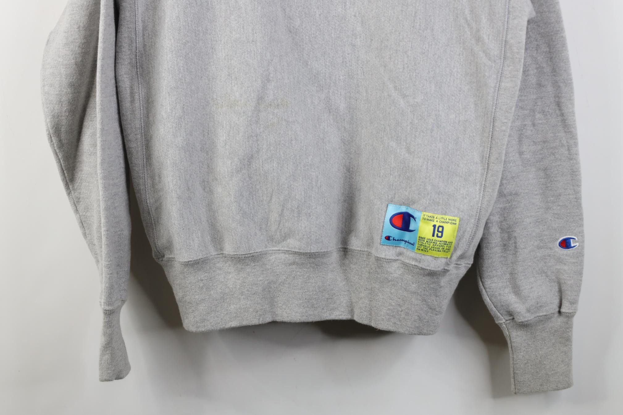 Champion Y2K Champion Reverse Weave Spell Felt Patch Heavy Sweatshirt Size M / US 6-8 / IT 42-44 - 3 Thumbnail
