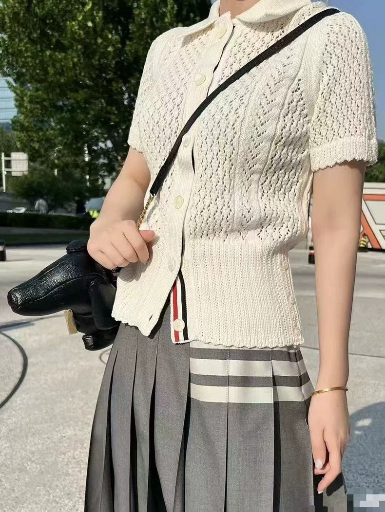 Thom Browne Thom Browne size1 Short sleeve knit top Size US S / EU 44-46 / 1 - 7 Thumbnail
