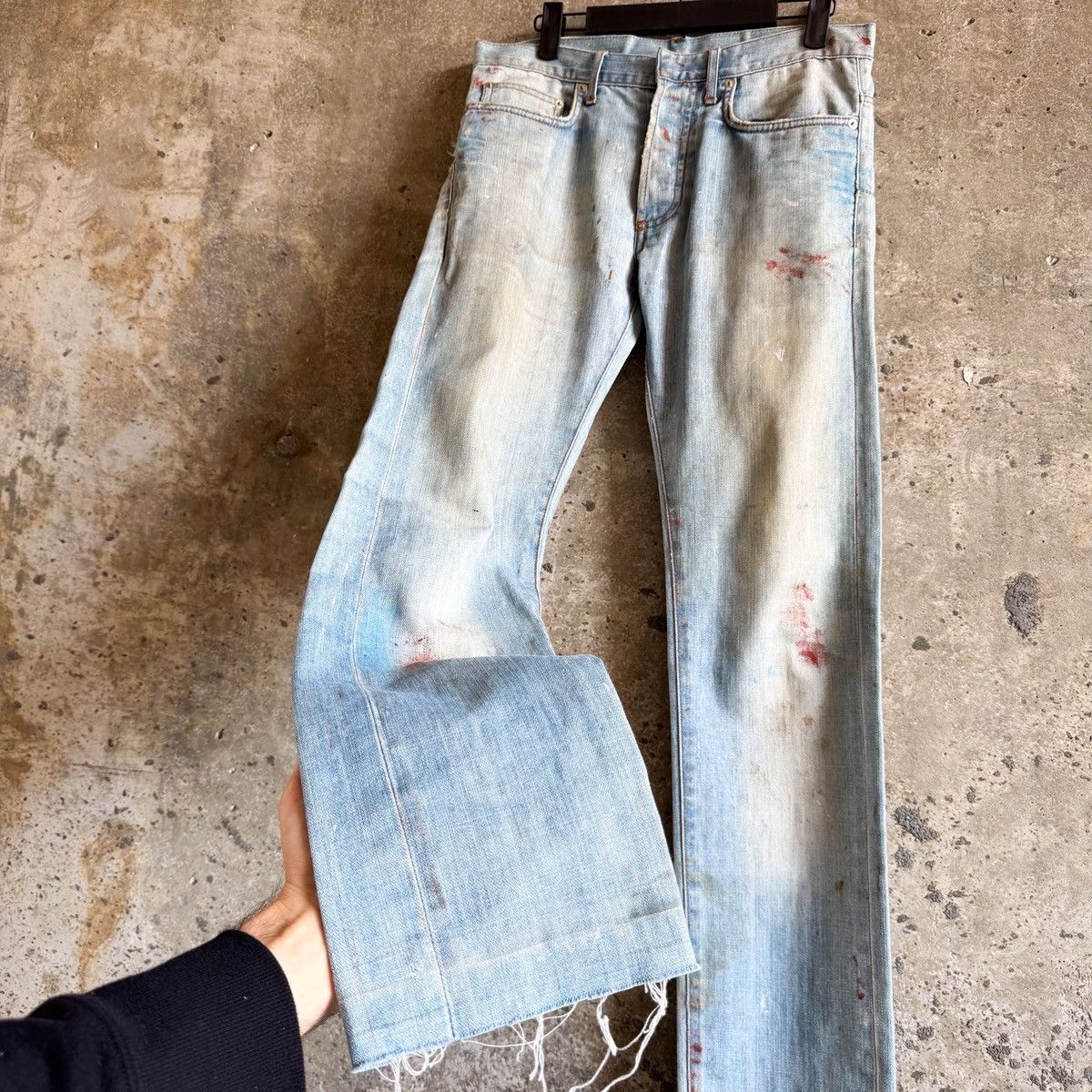 Dior Dior Homme SS10 ‘Wildcat” Blood Splatter Denim By KVA Size US 30 / EU 46 - 1 Thumbnail
