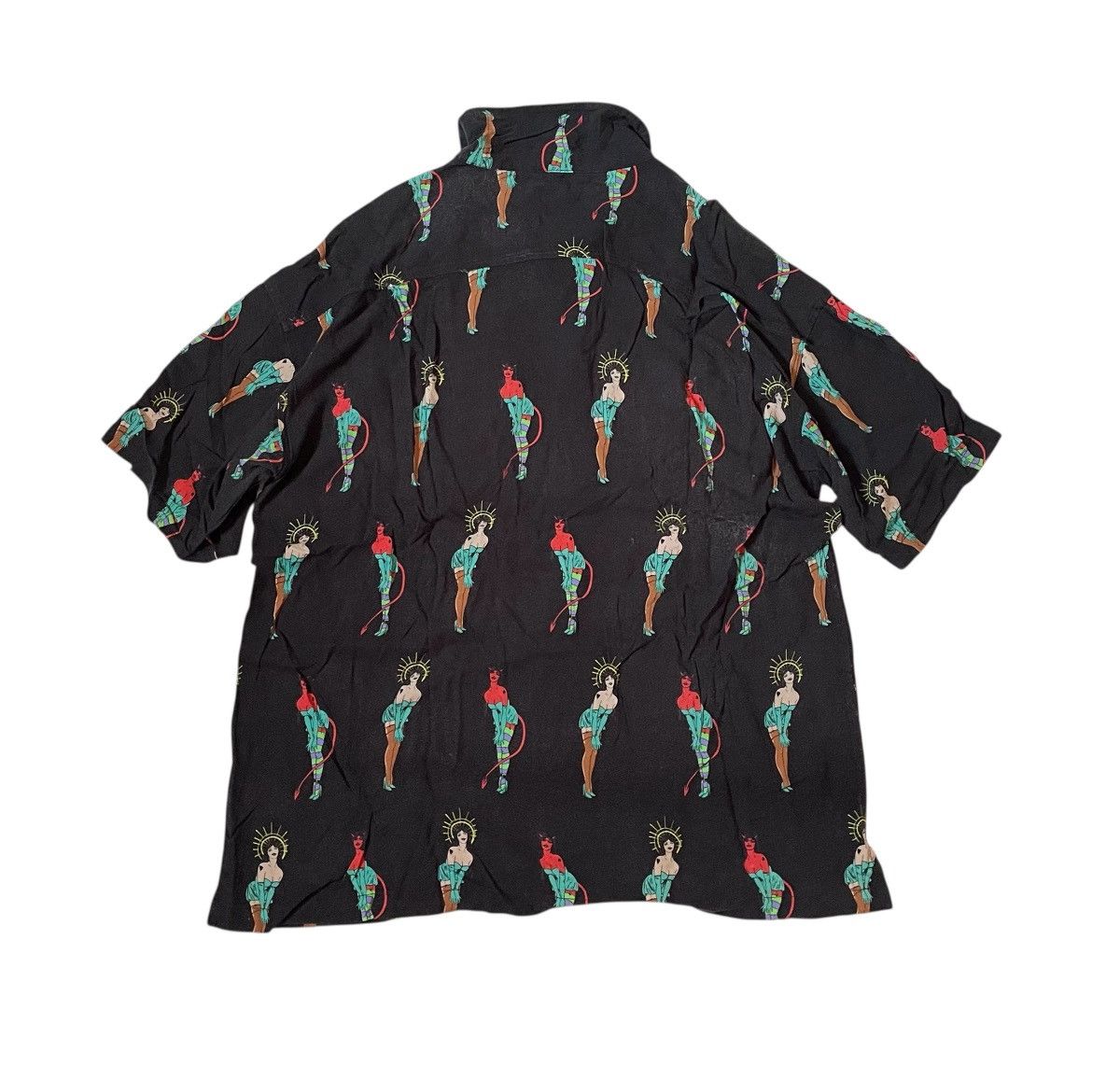 Hysteric Glamour TAX FREE 🇺🇸 X-girl x kozik printed flowy camp shirt Size US M / EU 48-50 / 2 - 9 Thumbnail