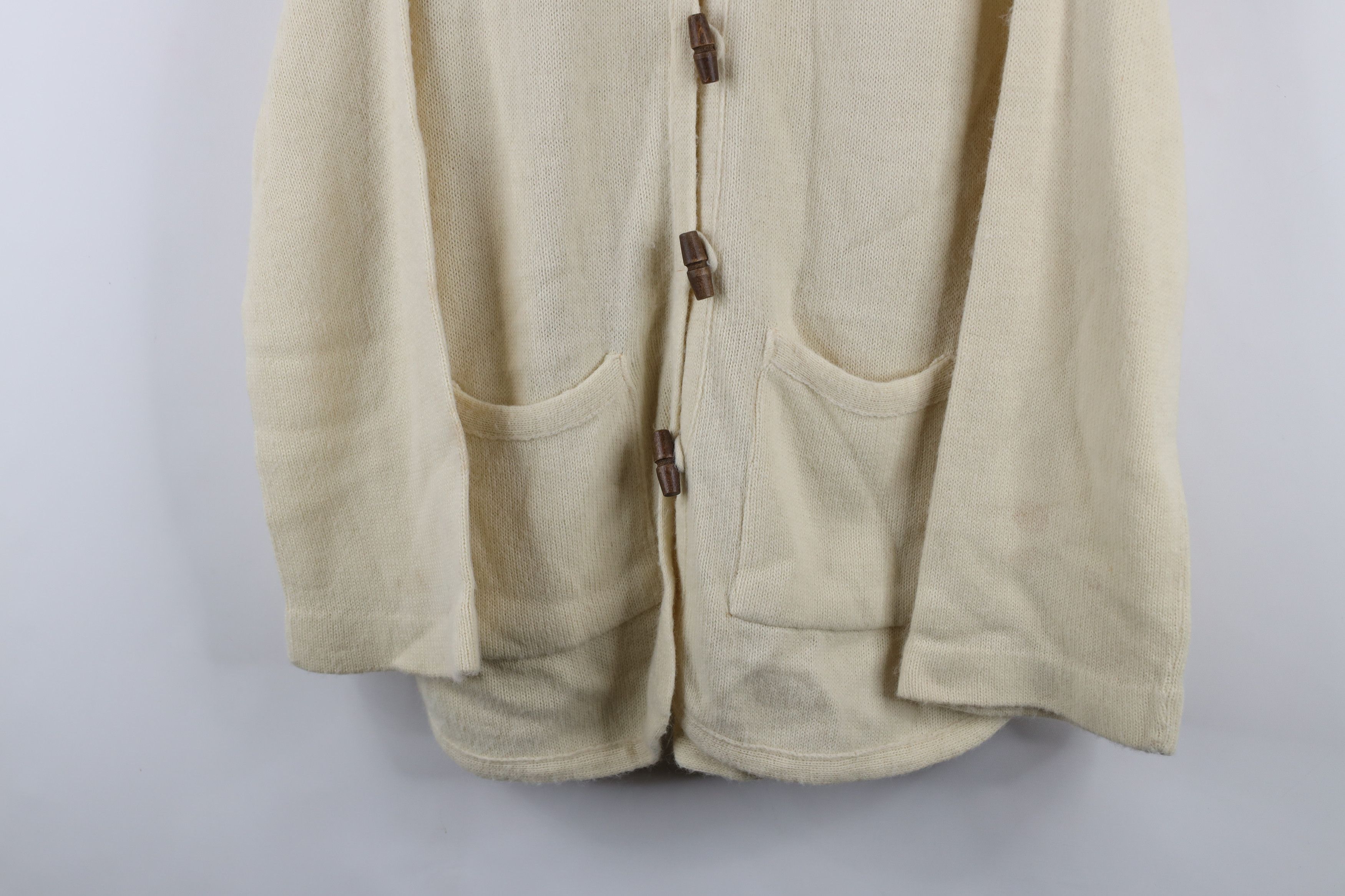 Vintage Vintage 60s 70s Boho Chic Toggle Button Cardigan Sweater Size M / US 6-8 / IT 42-44 - 3 Thumbnail