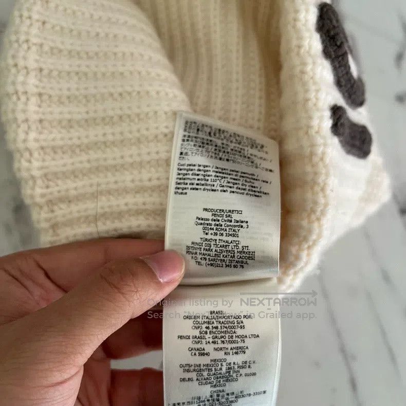 Fendi Fendi size S Wool cold hat / beanie with letter logo Size ONE SIZE - 8 Thumbnail