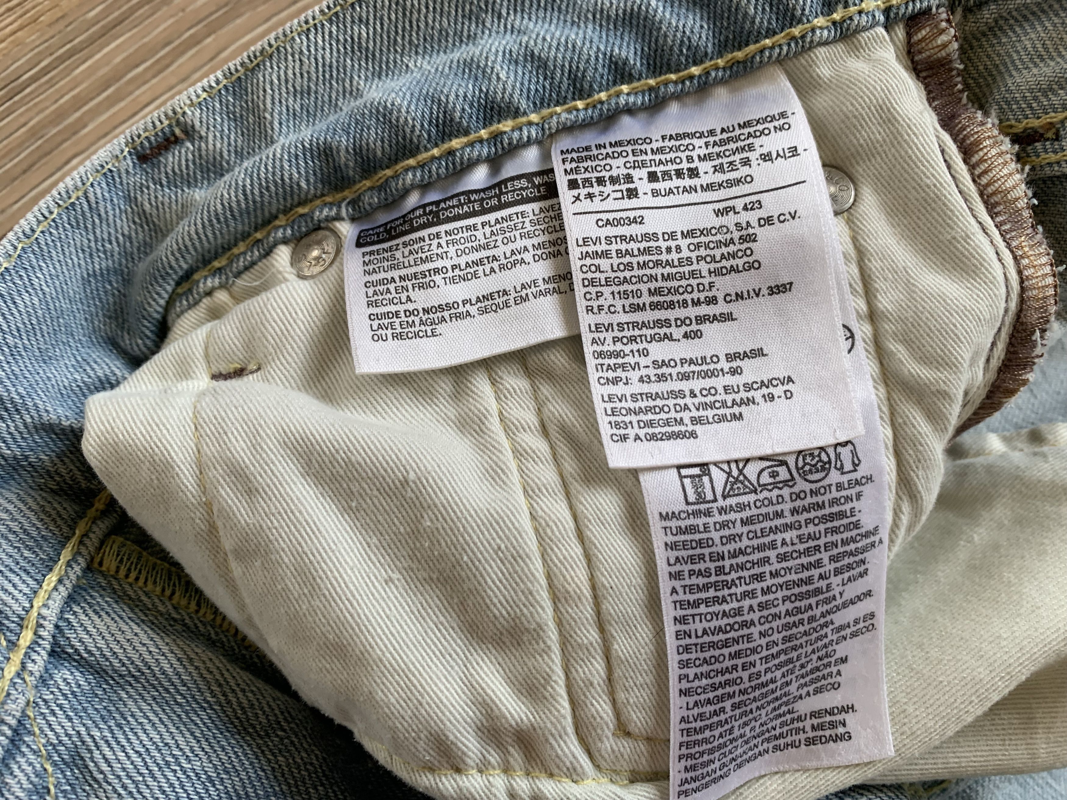 Levi's × Vintage Levis 510 Vintage Light Blue Denim Jeans Size US 30 / EU 46 - 9 Thumbnail