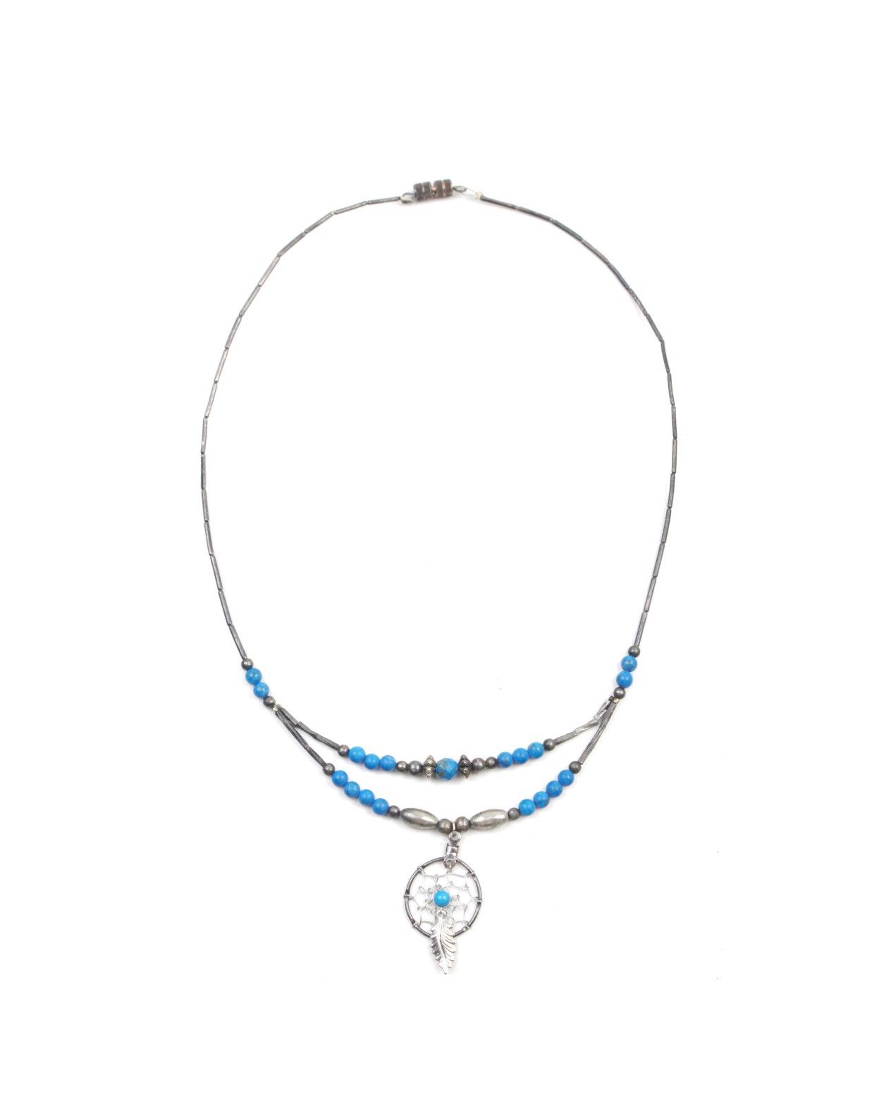 Native 2000S JAPANESE MADE BOHO DREAMCATCHER BEADS FEATHER NECKLACE Size ONE SIZE - 2 Thumbnail