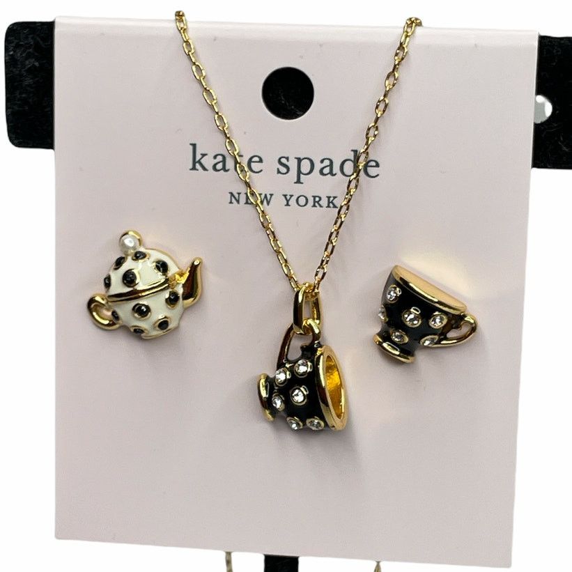 Kate Spade Kate Spade tea Cup earrings and Necklace Set Size ONE SIZE - 1 Thumbnail