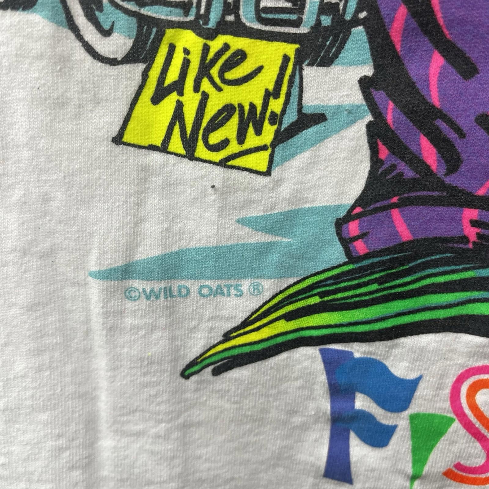 Peter Millar Vintage 90s Wild Oats FishHeads Sail Fish T Shirt Mens L USA Size US L / EU 52-54 / 3 - 3 Thumbnail