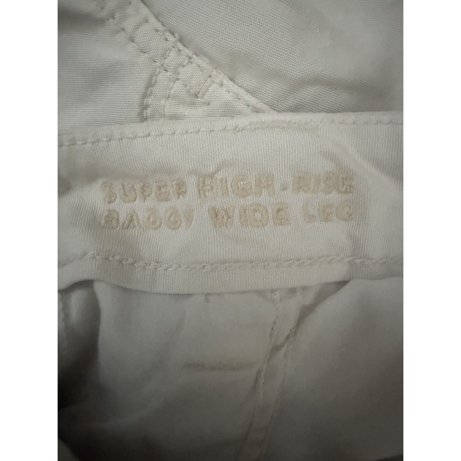 American Eagle Outfitters American Eagle Super High Rise Baggy Wide Leg Pants Y2K Size 26" / US 2 / IT 38 - 4 Thumbnail